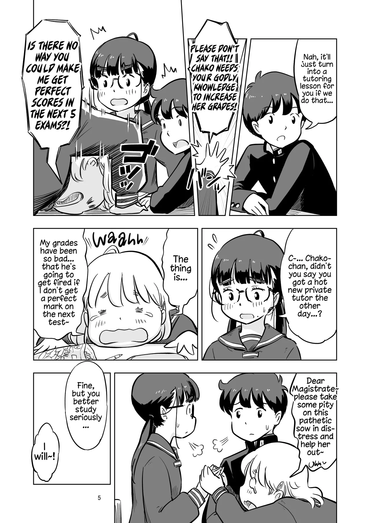 Benkyoukai no Hazudatta no ni... page 5 full