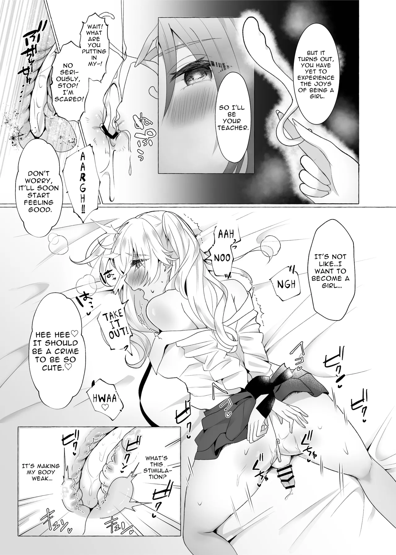 Yuuri 100% Feminization ~Crossdressing boy turned to Femswine~ page 9 full