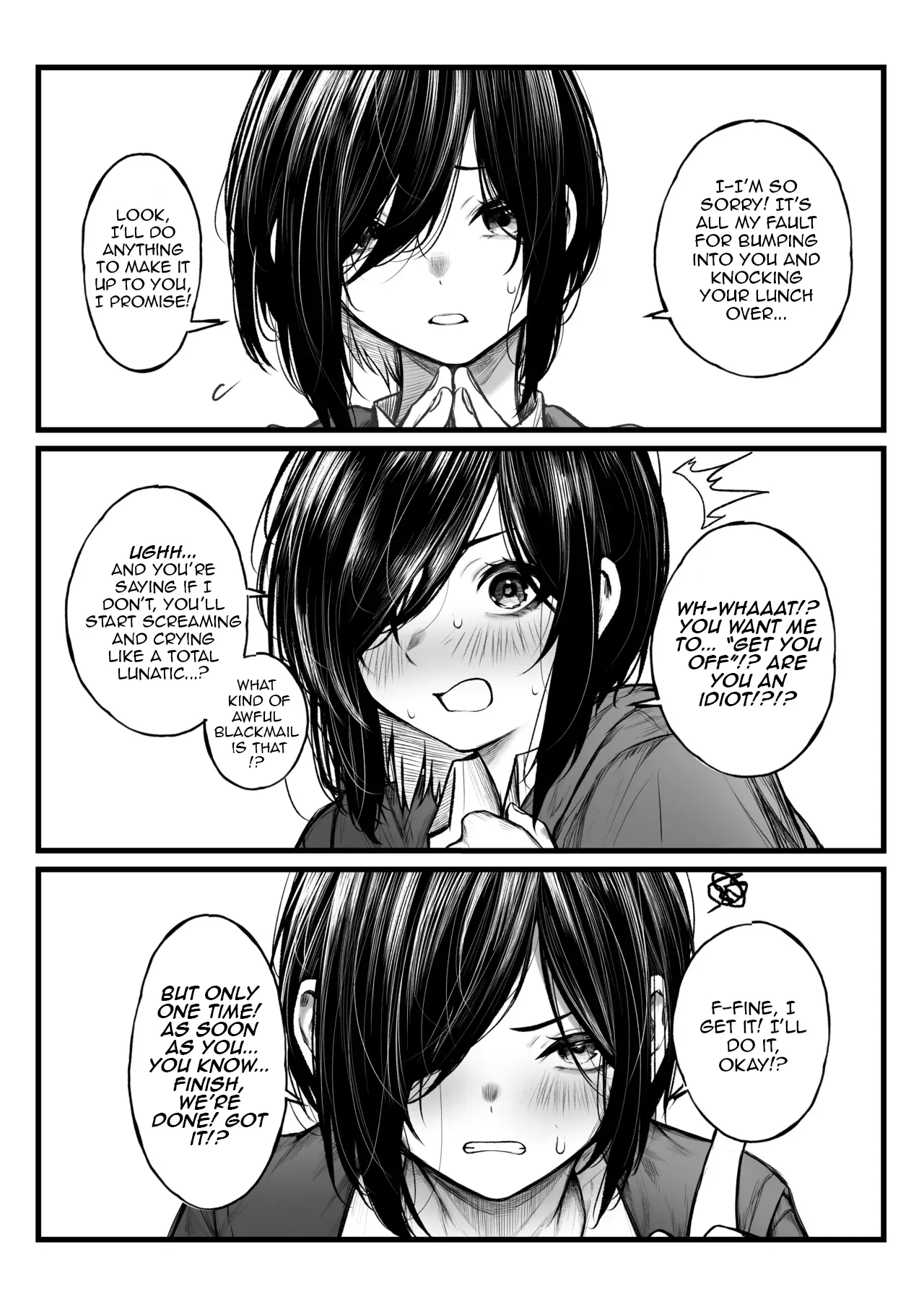 The Time a Tomboy Jerked Me Off | Bokukko ga Nuite Kureru Hanashi page 1 full