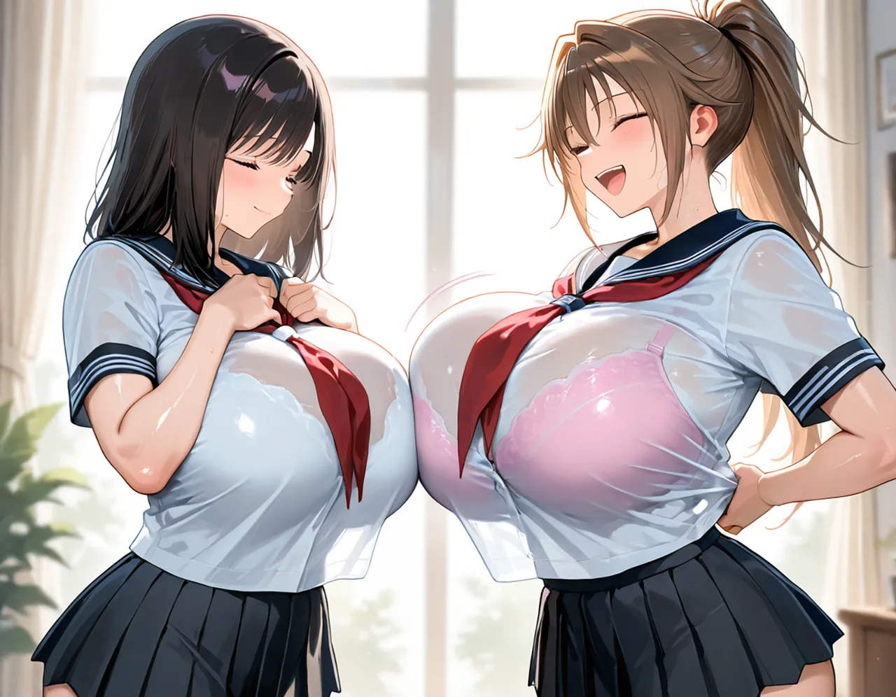 全肯定スケベ学園：綾&さつき編 / Aya & Satsuki page 10 full