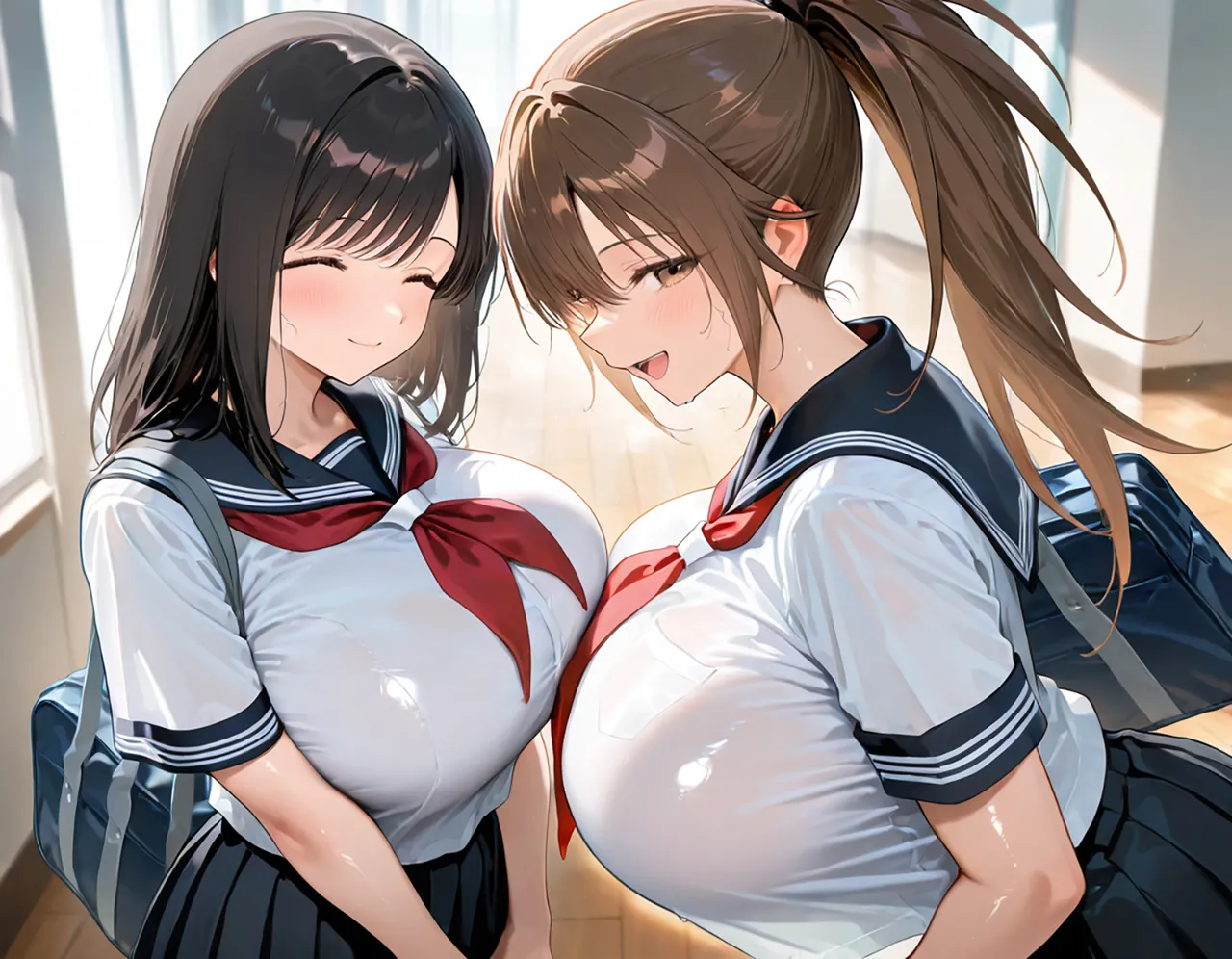 全肯定スケベ学園：綾&さつき編 / Aya & Satsuki page 6 full