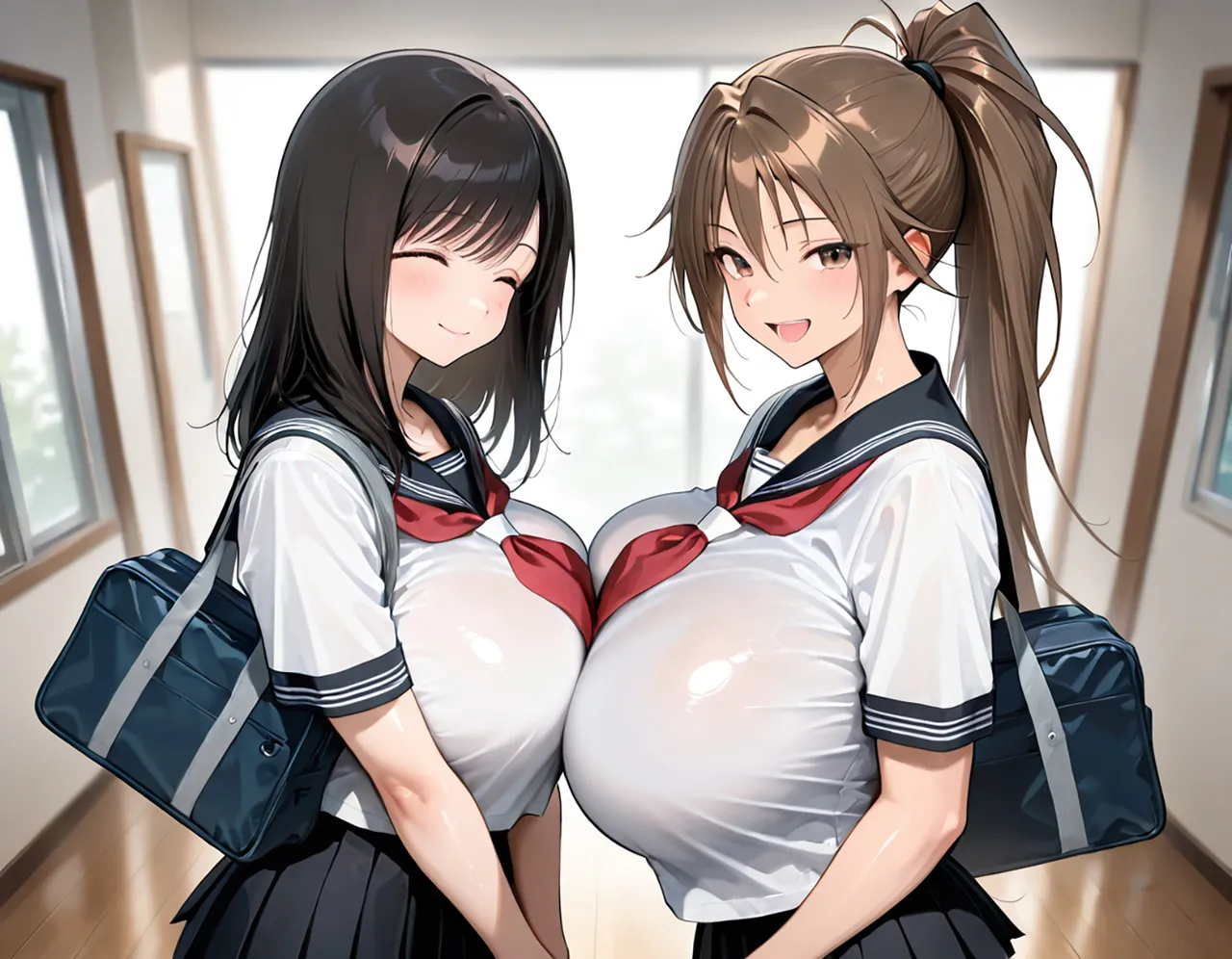 全肯定スケベ学園：綾&さつき編 / Aya & Satsuki page 7 full