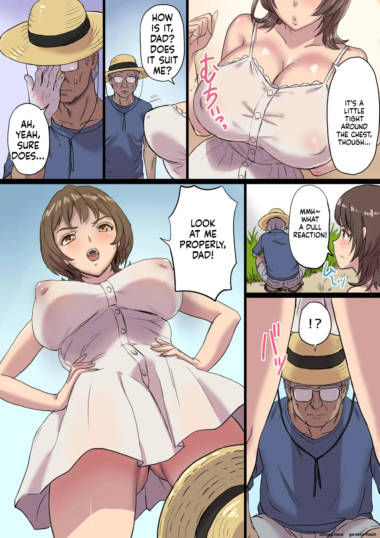 Bonyuu Shibori Papa no Koto ga Suki sugiru! Sango Kisei Musume page 5 full