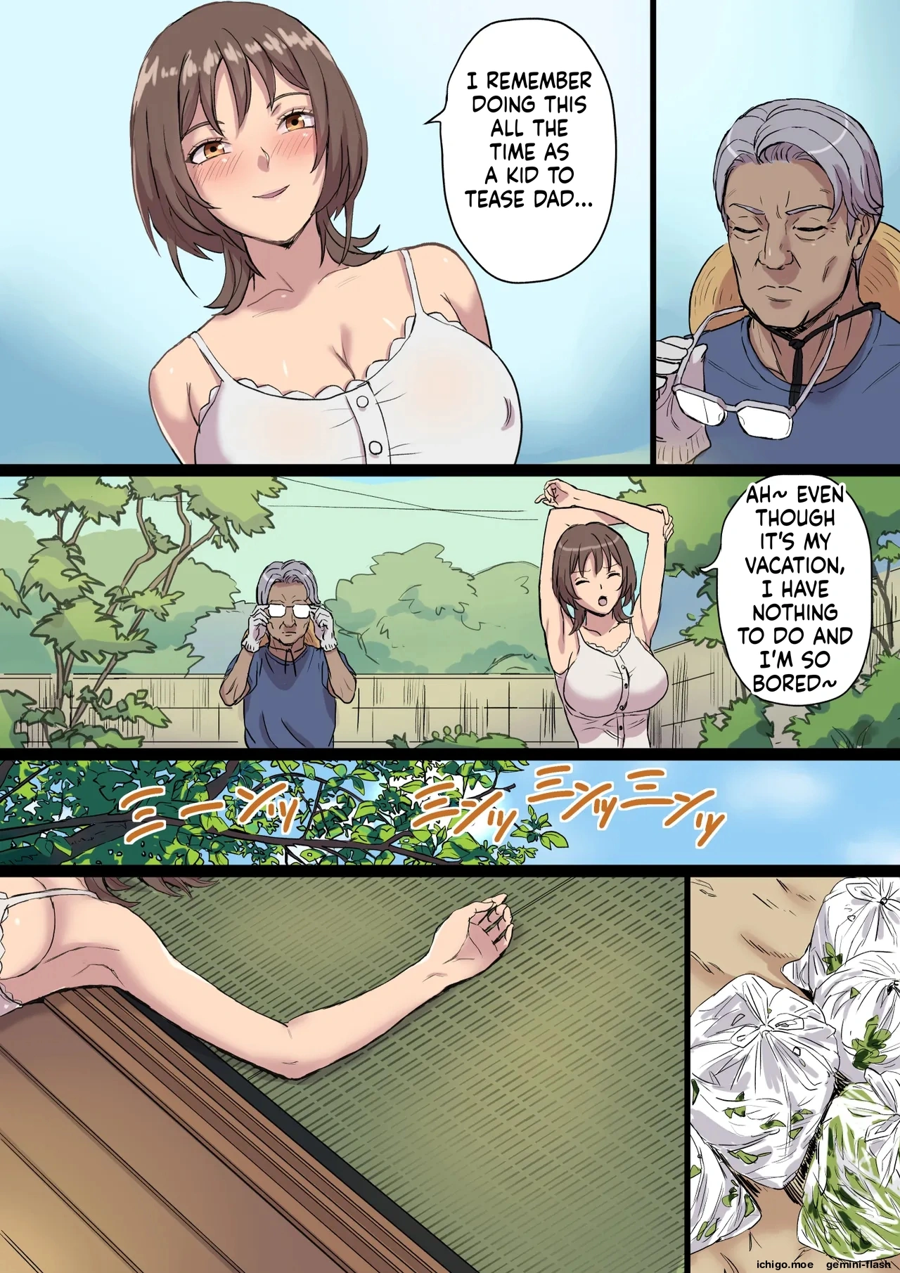 Bonyuu Shibori Papa no Koto ga Suki sugiru! Sango Kisei Musume page 7 full
