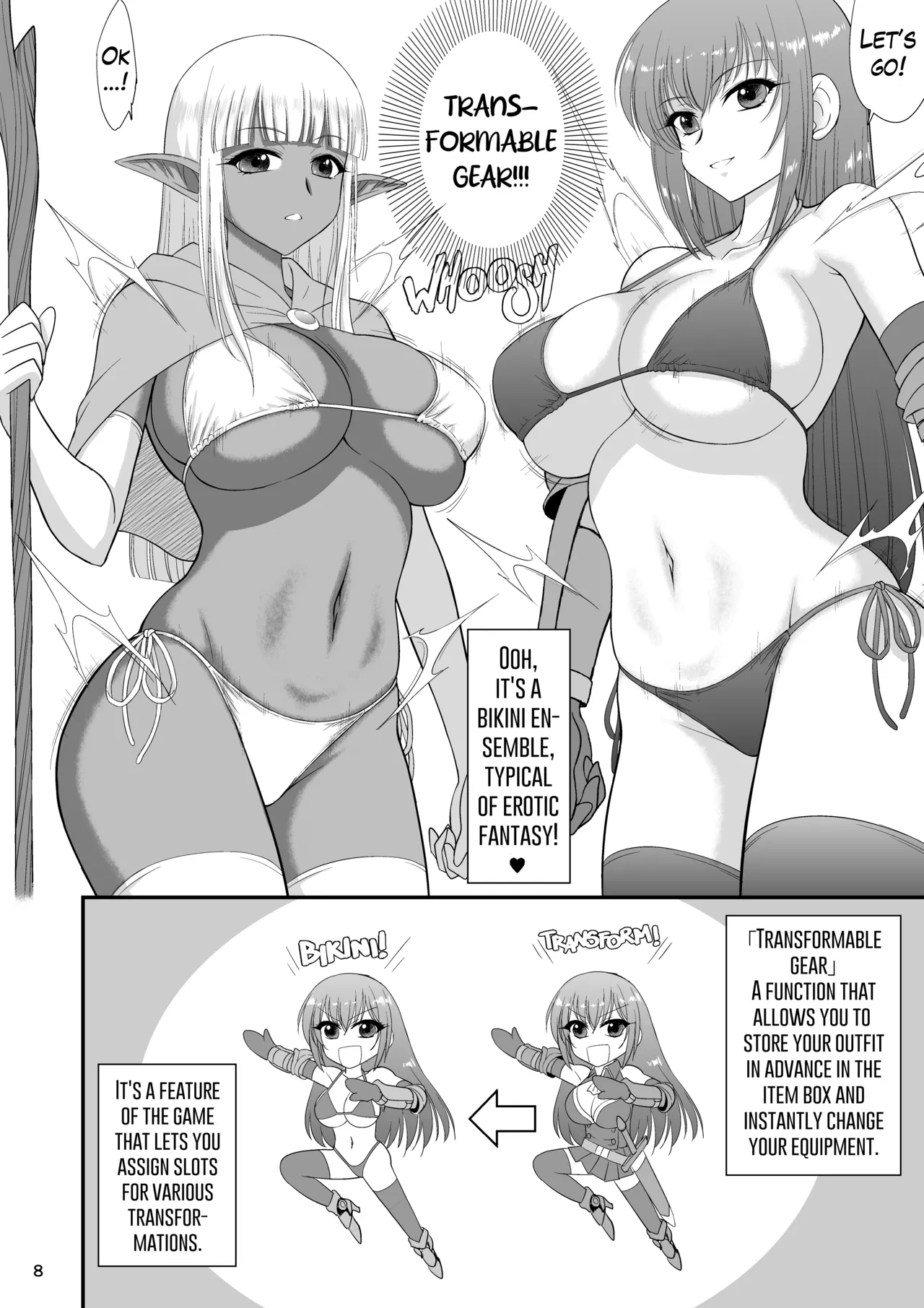 Mami no Meikyuu 2 Leskko Boukensha Hen | Mamidara's Dungeon 2 Lesbian adventurers episode page 8 full