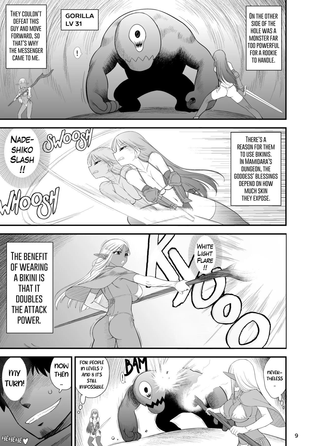 Mami no Meikyuu 2 Leskko Boukensha Hen | Mamidara's Dungeon 2 Lesbian adventurers episode page 9 full