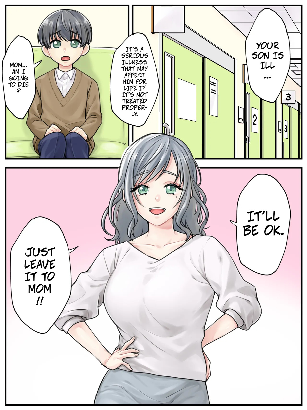 Leave it to Mommy ~My Son Has a Disease That Requires Him to Ejaculate Alot~ -- Mama ni Makasete ~Ippai Shasei shinakya ikenai Byouki ni Kakatta Musuko~ page 3 full