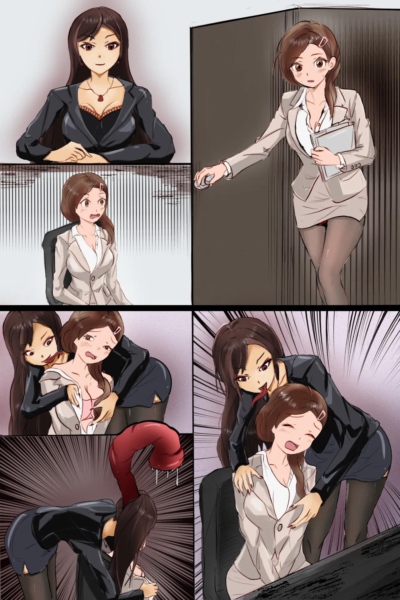 丸呑み漫画ー变成社长模样吃掉自己助理的恶魔 page 4 full