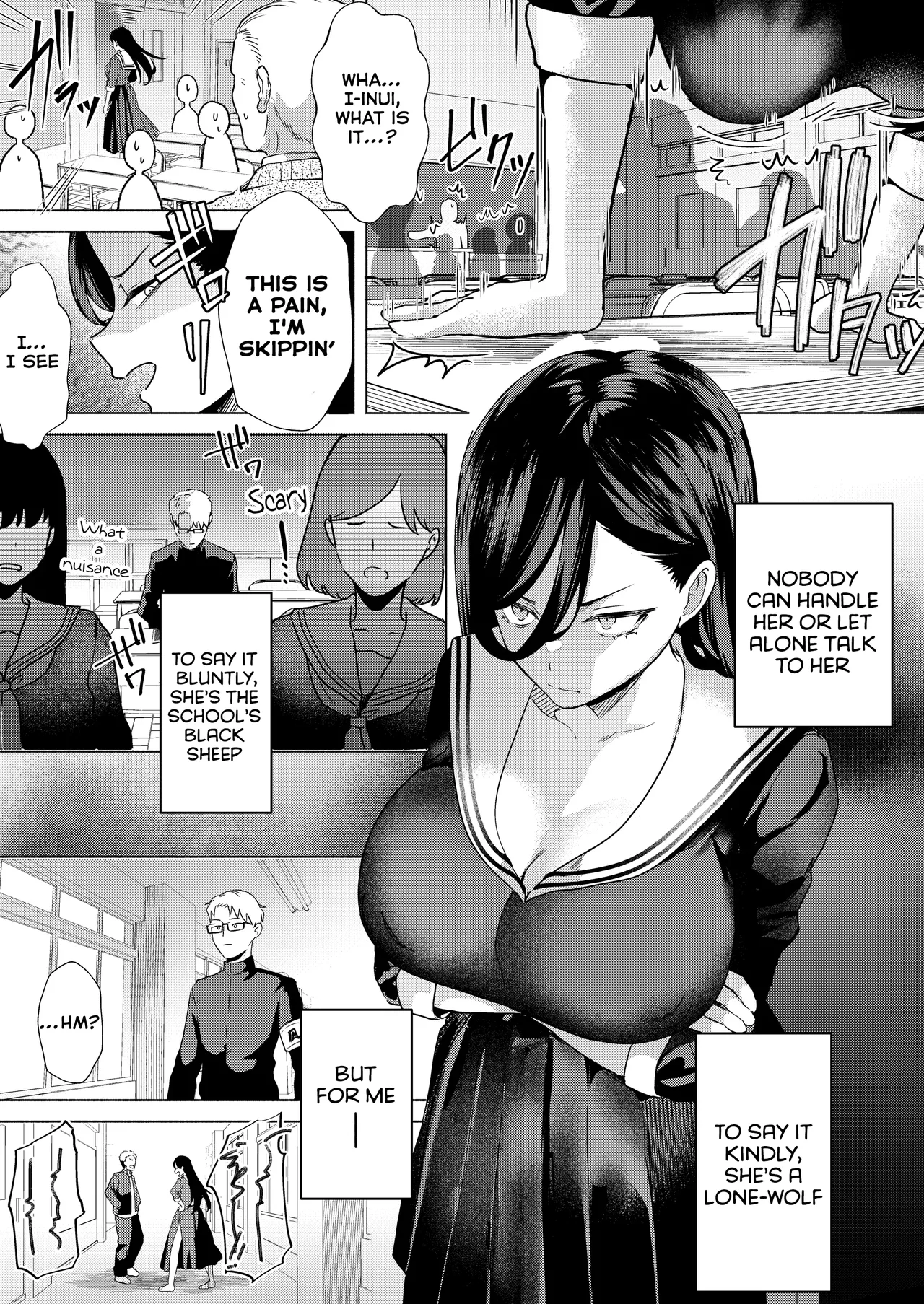 If We Kiss, We'll Have a Baby! ~The Sanpaku-Eyed Delinquent Slut  Who's Actually a Tall Girl with Zero Sex Knowledge, and Me, the Disciplinary Committee Member Who's Desperately Trying To Suppress His Insane Libido~ page 5 full