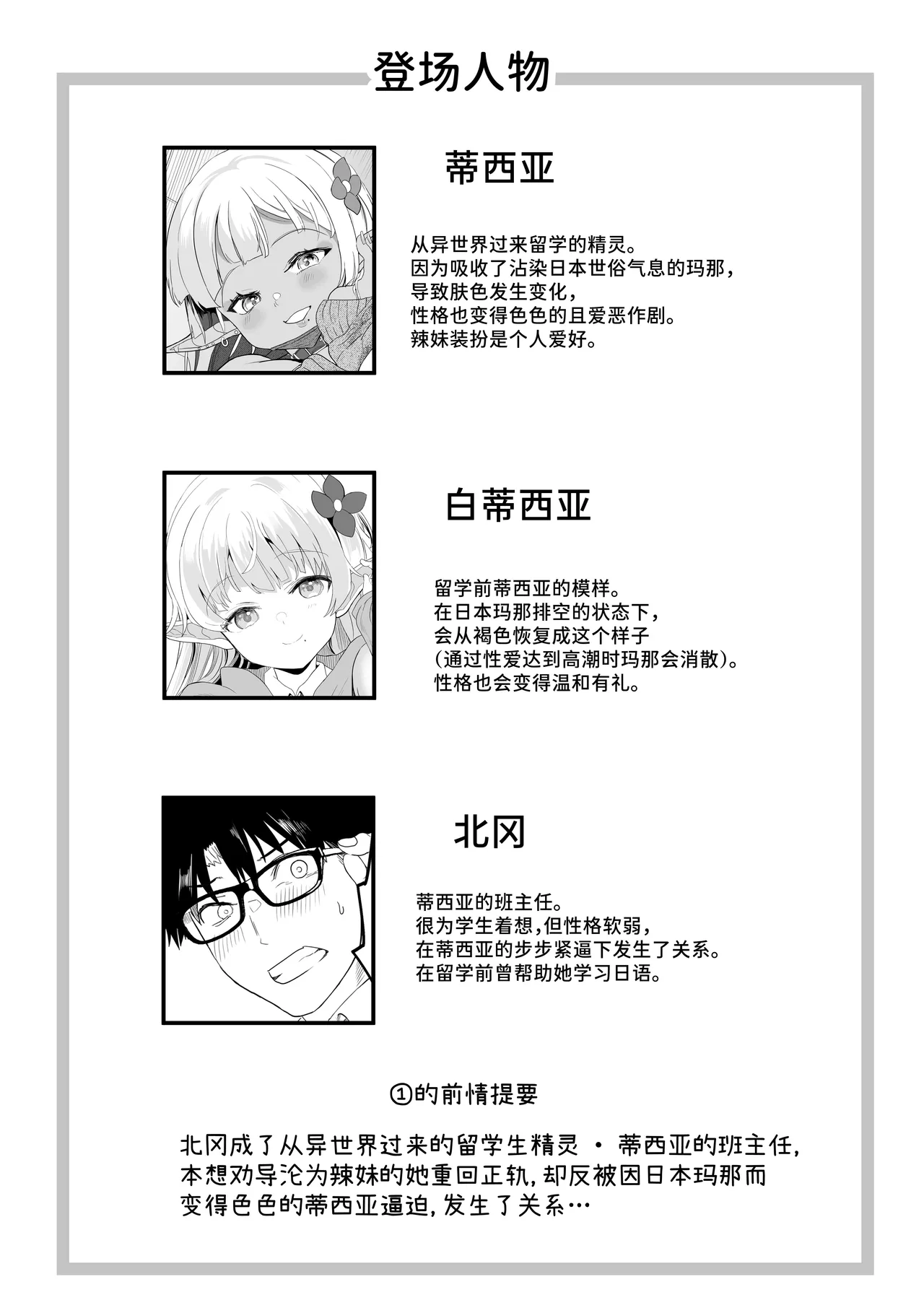 Kanzen ni Gal Ochi Shita Ryuugakusei Elf no Shidouhou 2 | 完全堕落成辣妹的留学生精灵指导法2 page 2 full