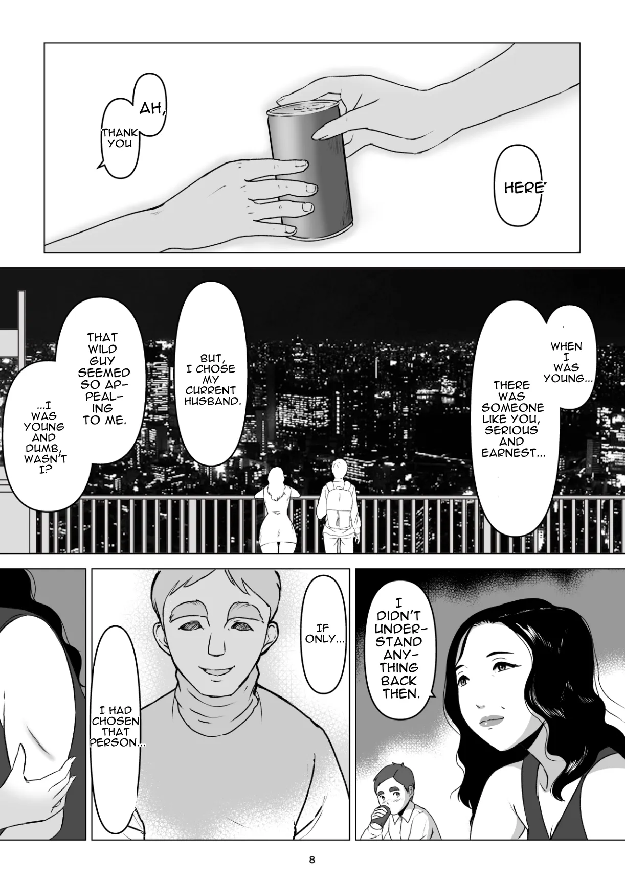 MotoYan no Otto o Motsu, Bentou-ya no Oba-san o Netotte Shimatta Hanashi. Boku wa Korosareru no Kamo Shirenai. page 8 full