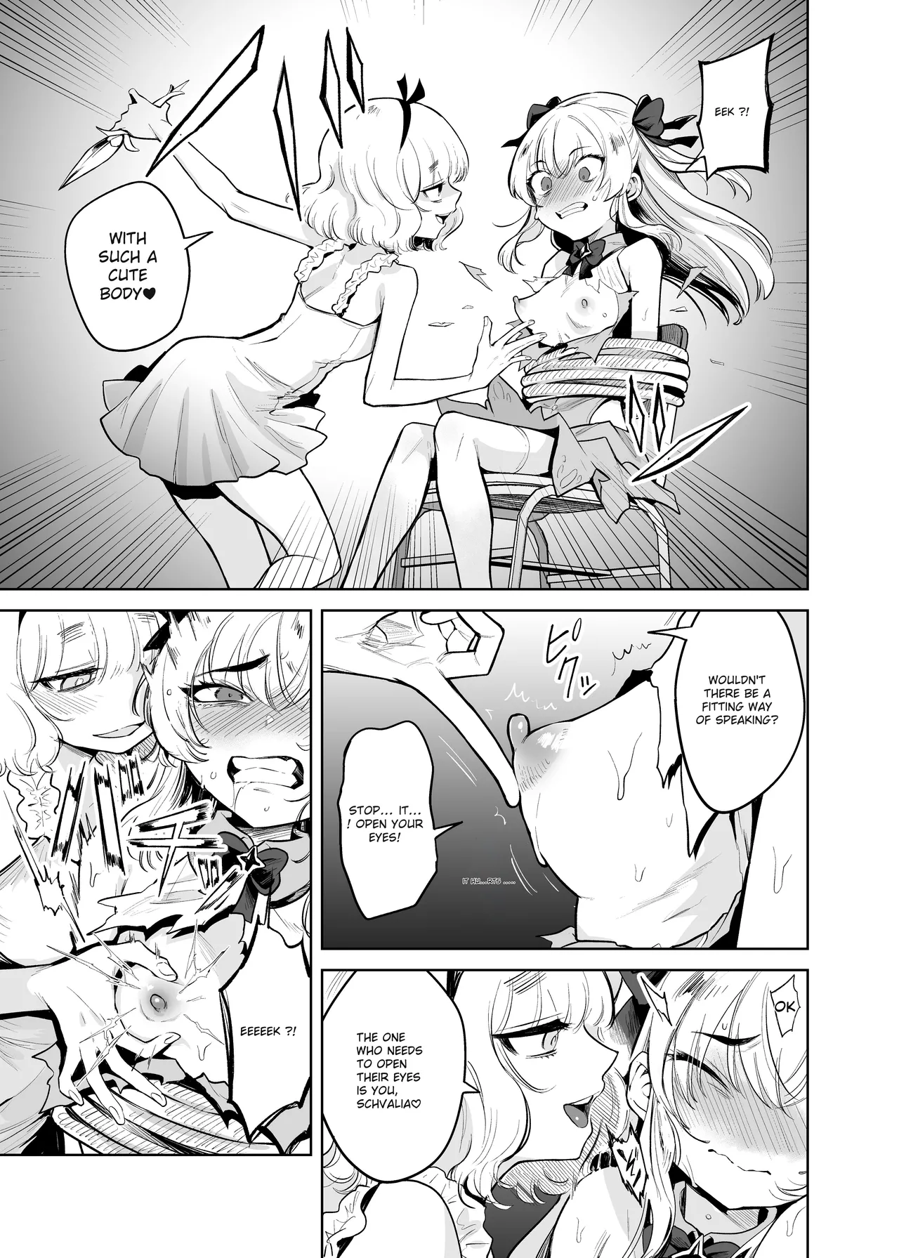 TS Mahou Shoujo Chevalier-chan to Sono Nakama wa Mesu ni Otosarete Mou Otoko ni Modorenai tte Maji desu ka!? | Is it true that TS Magical Girl Chevalier-chan and her companions have succumbed to depravity and can no longer ever return to being men! page 8 full