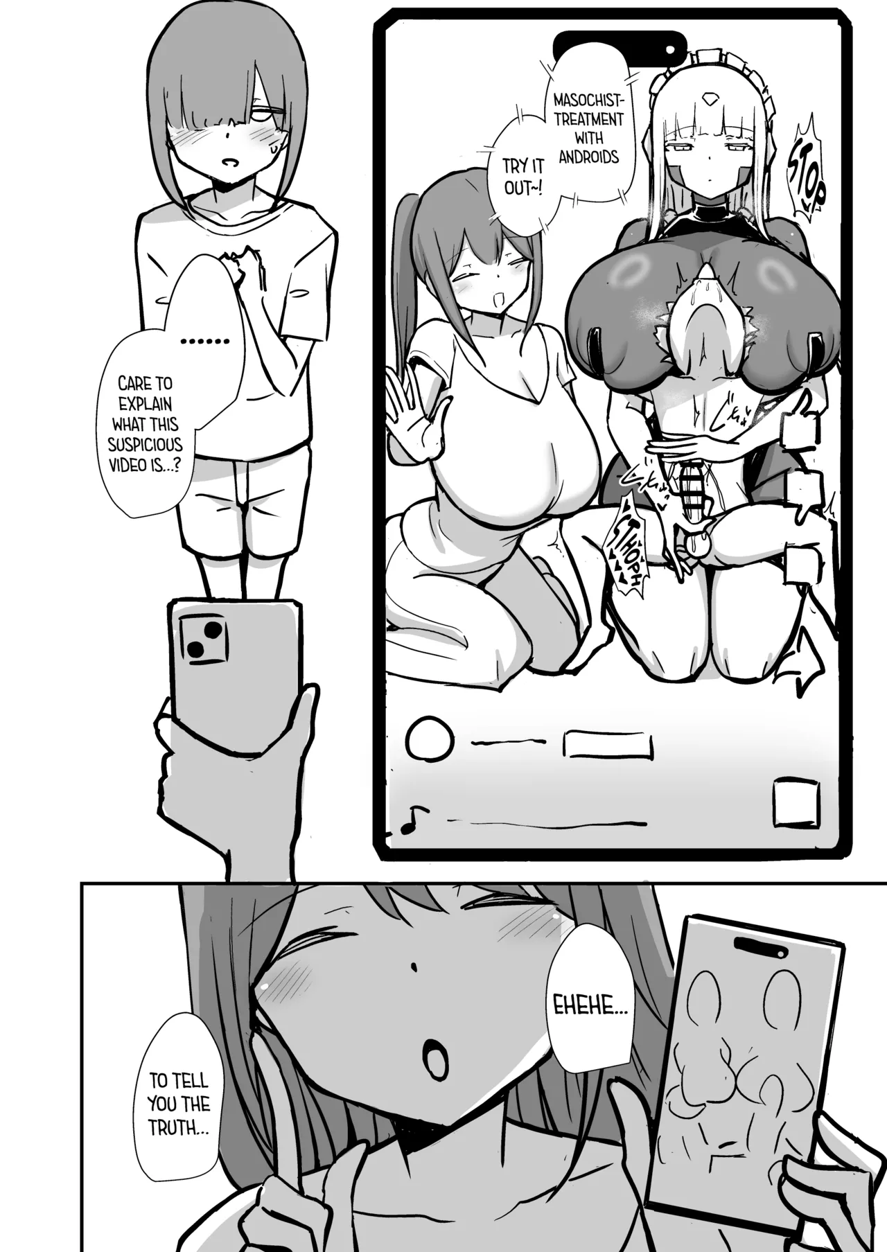Maso Chiryou Android kara Nigerarenai Junbigou | You Can't Escape from the Masochist Treatment Android: Preparatory Issue page 3 full