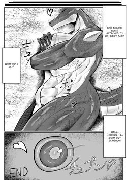 [Repptile] Doukutsu de Mesudora to Souguu shita Futanari | Futanari Dickchick Encounters a Female Dragon in a Cave [English] [sakurei] — page 24