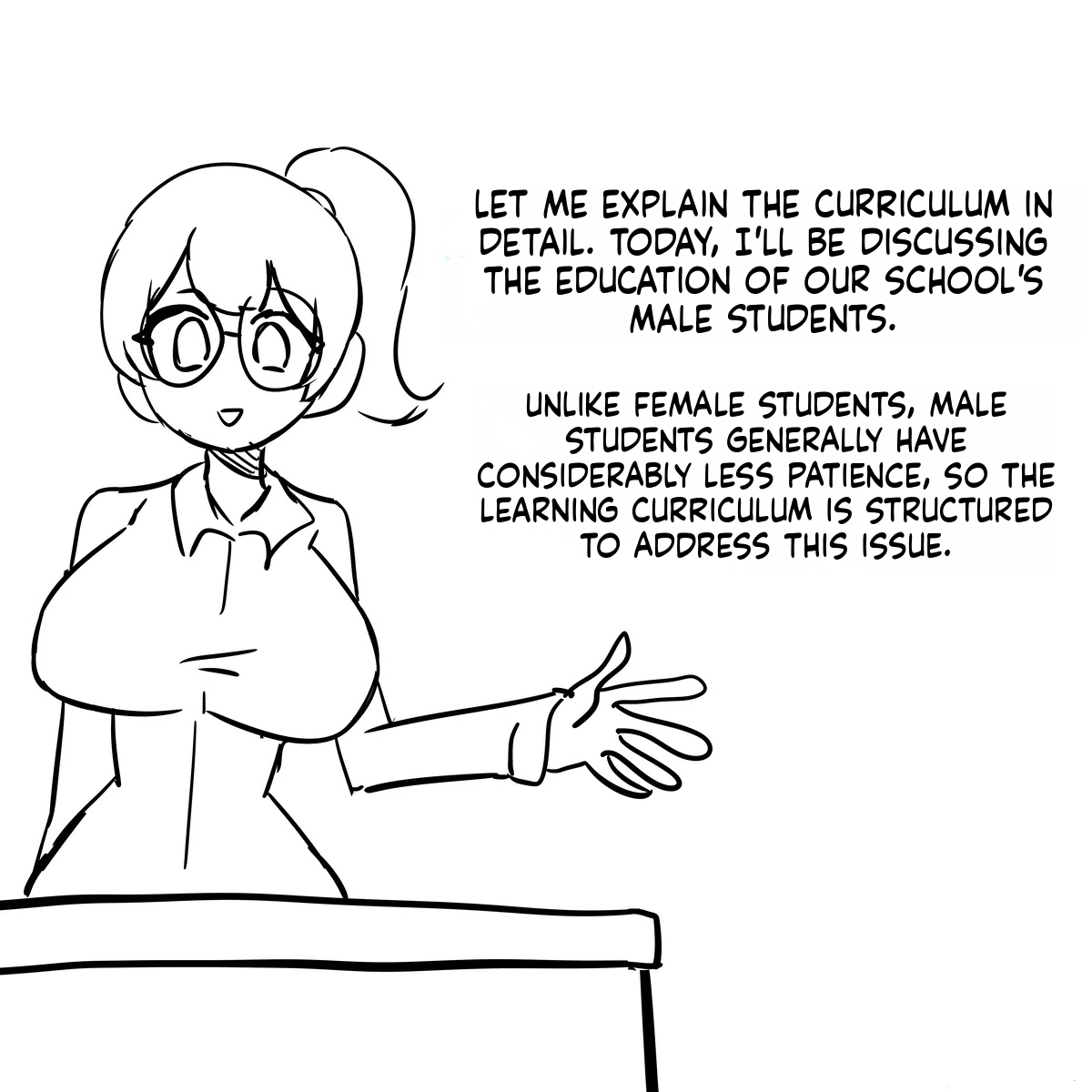 A school in a female-dominated society." page 1 full