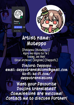 [Pottemu (Muteppo)] Kyou mo Kyou to Te | Today, as Well (Blue Archive) [English] [DeppoTL] — page 17