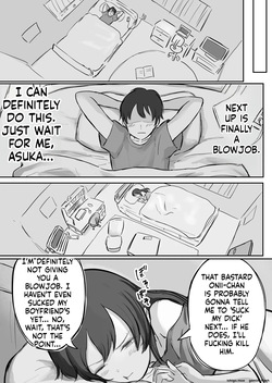 [Yokomatsu Hirame] Kareshi-mochi de Namaiki na Imouto ni Fella Shite Morau Tame no 3 Step | 3 Steps to Getting a Blowjob from My Bratty Younger Sister Who Has a Boyfriend [English] [MTL] — page 18