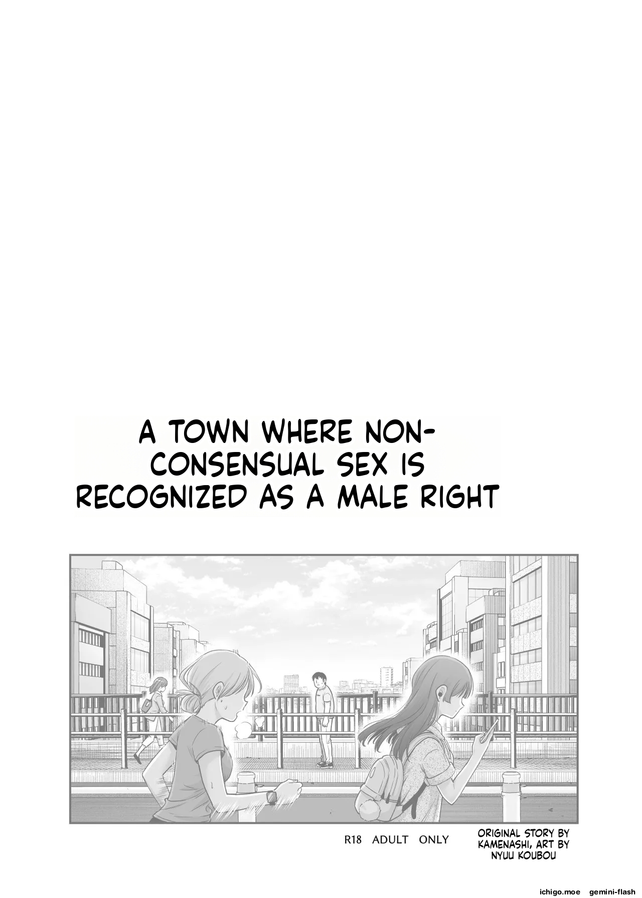 EX: A town where non-consensual sex is recognized as a man's right. In all cases, the man's sexual desires will take precedence. page 2 full