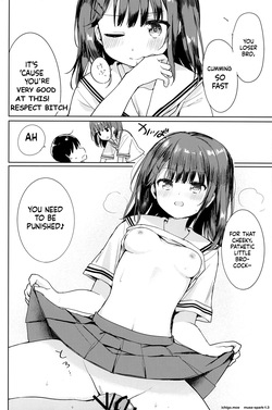 (C108) [Isami Shoshi (Isami Mio)] Kanpeki na Onii o Shomou shimasu! (Gaman ga Dekinai Doutei Aniki to, Sunao ni Narenai Hankou Imouto) — page 11
