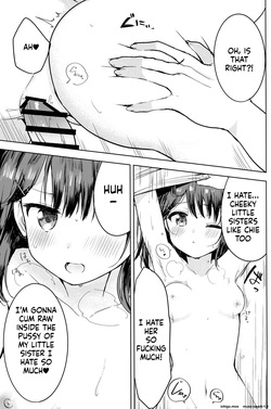 (C108) [Isami Shoshi (Isami Mio)] Kanpeki na Onii o Shomou shimasu! (Gaman ga Dekinai Doutei Aniki to, Sunao ni Narenai Hankou Imouto) — page 14