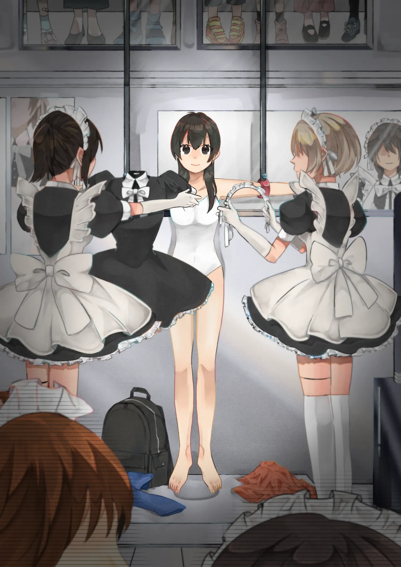 【女仆机器人化漫画】参观工厂 page 1 full