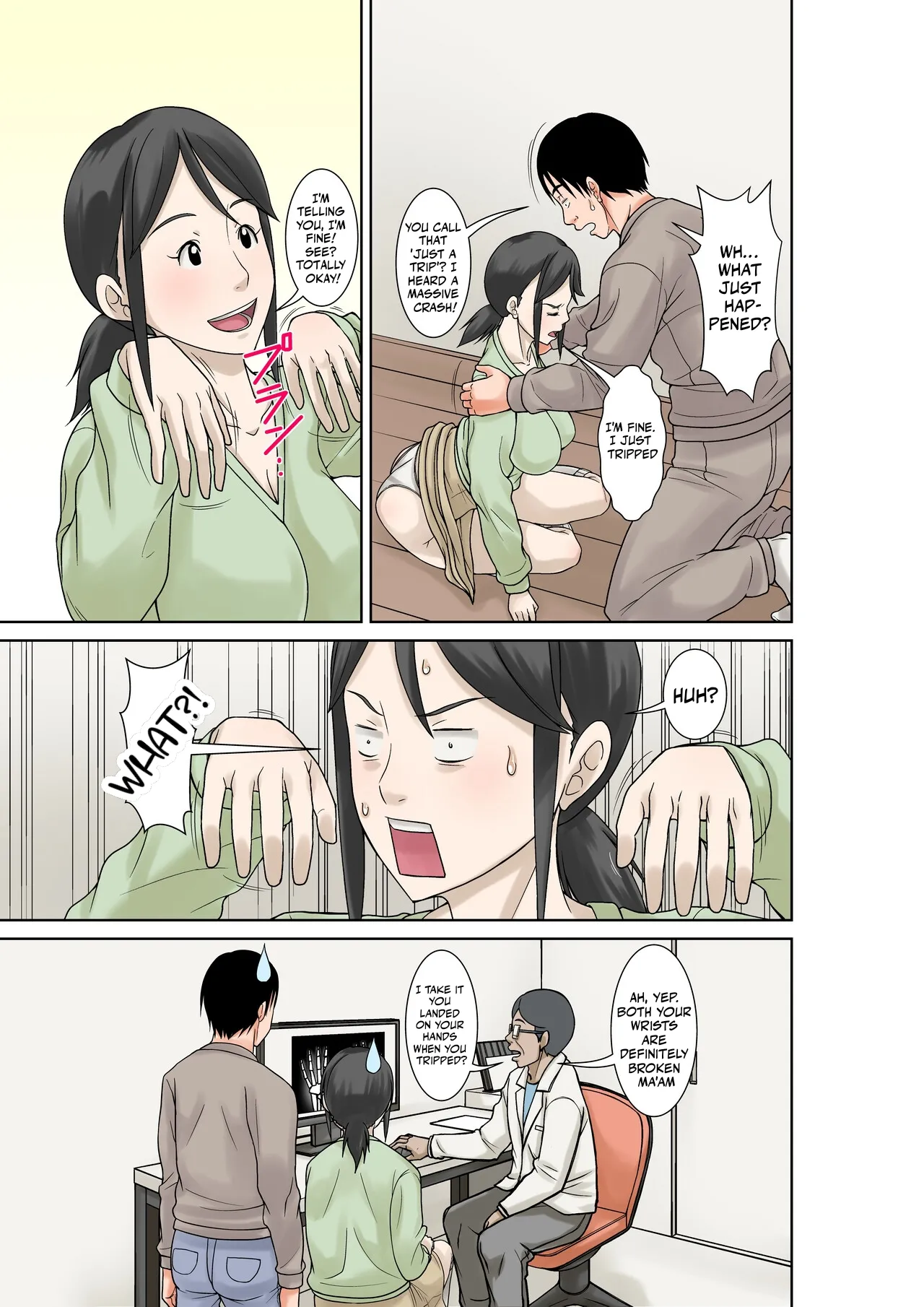 Since my mom broke both her hands, it’s my duty to take care of her. Episode 1 page 5 full