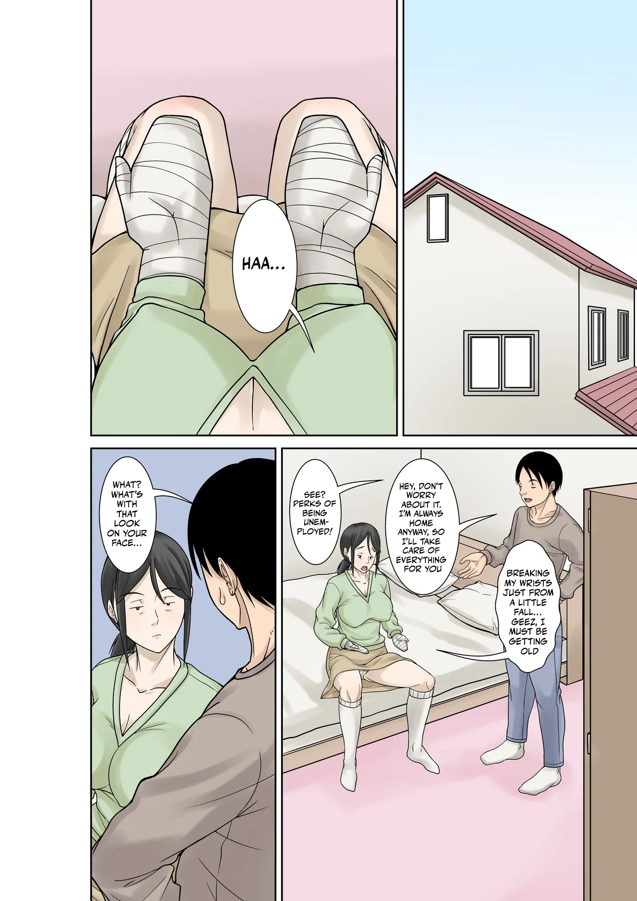 Since my mom broke both her hands, it’s my duty to take care of her. Episode 1 page 6 full