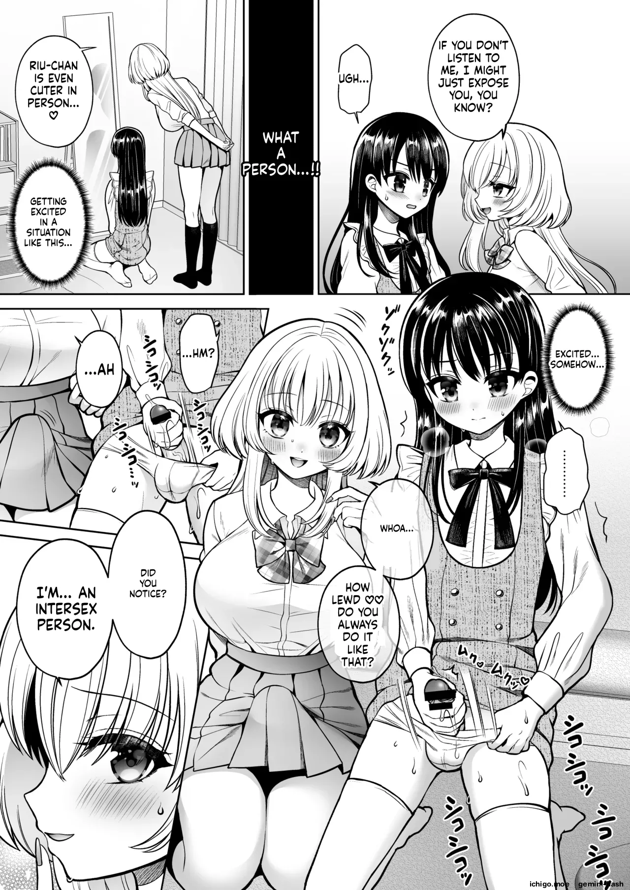 "Oshiruko Vibes " — The person I exposed turned out to be the class troublemaker—who was a *futanari*. page 6 full