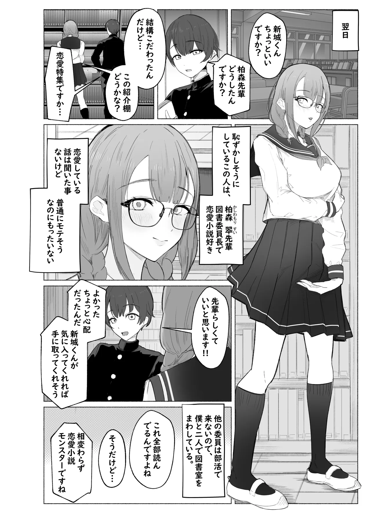 Bungaku Joshi ni Kowasareru  Houkago. page 8 full