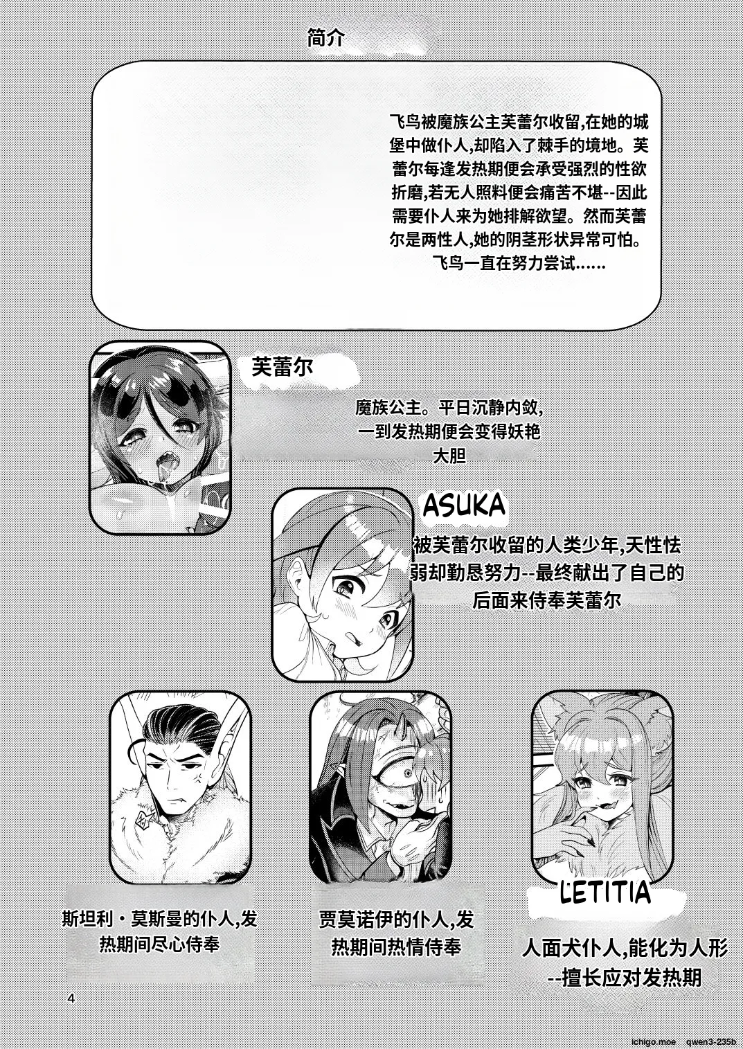 Mazoku Hime Fleur no Hatsujouki 4 什么都不会只知道丢给AI汉化 page 1 full