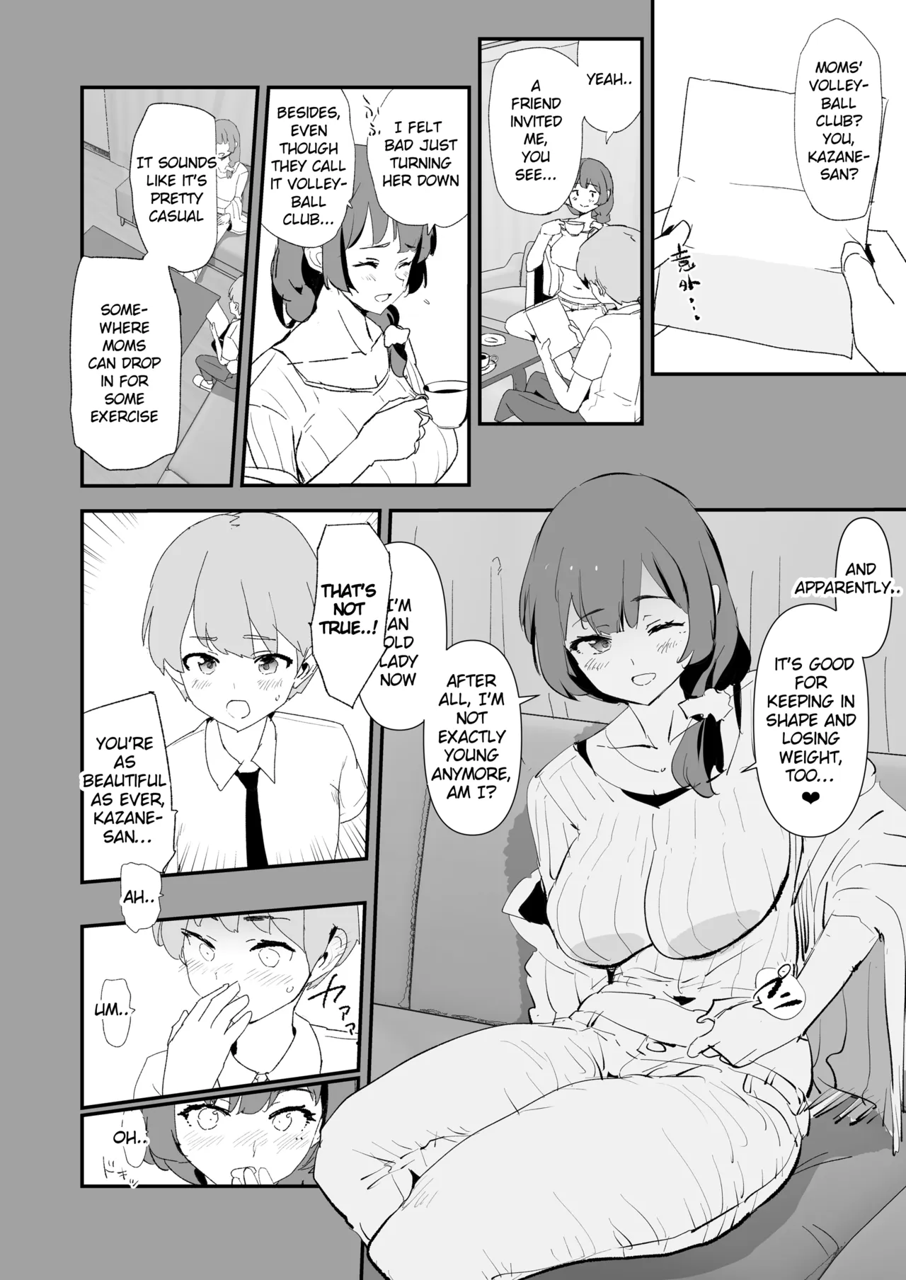 Mama-san Volley de Mama Onaho Kaimakusen to Kesshousen! | Mom Cocksleeve Volleyball Club — The Opening Match & The Finals! + BONUS page 7 full