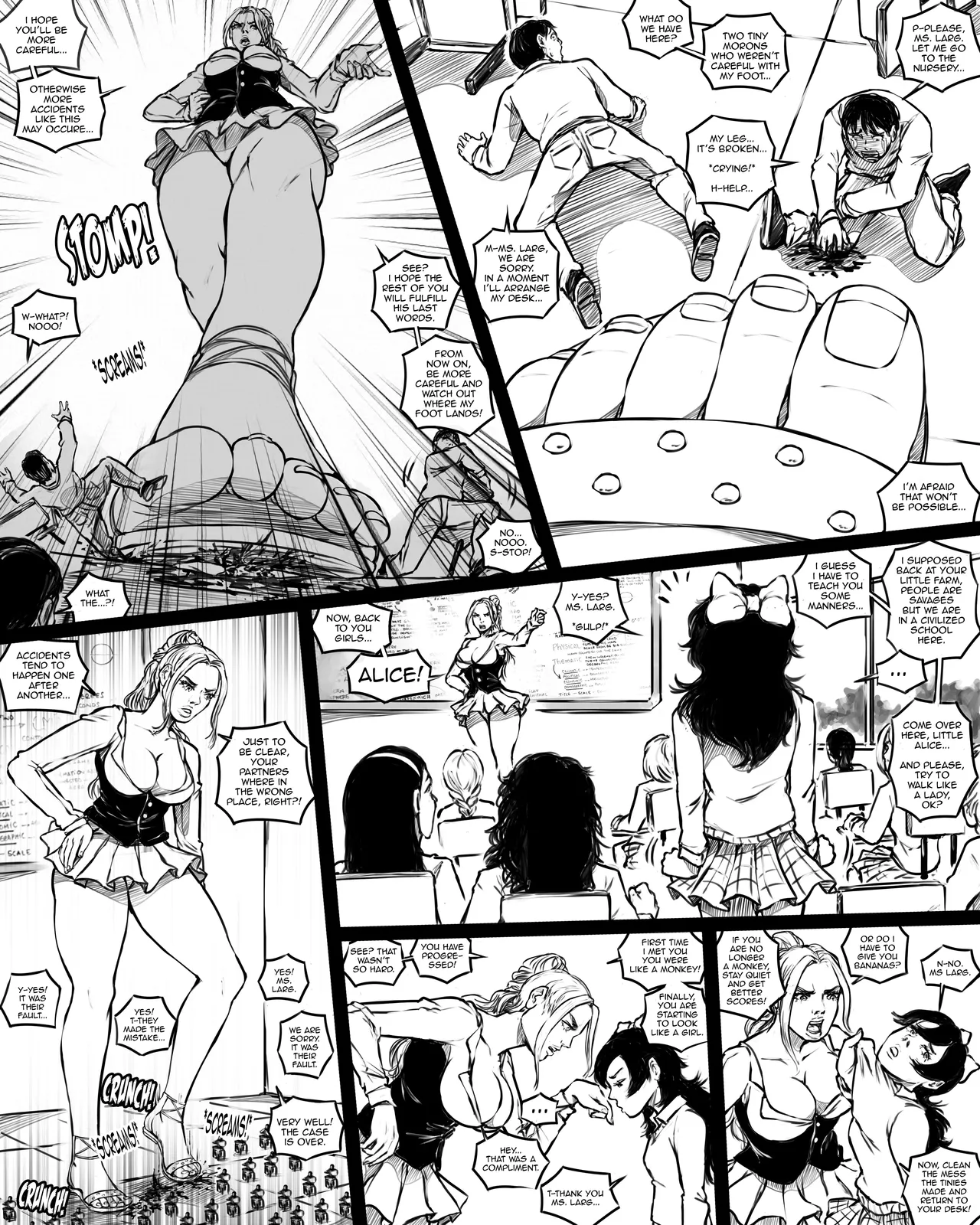 Giantess Boarding School 5 - The Forest Camp page 6 full