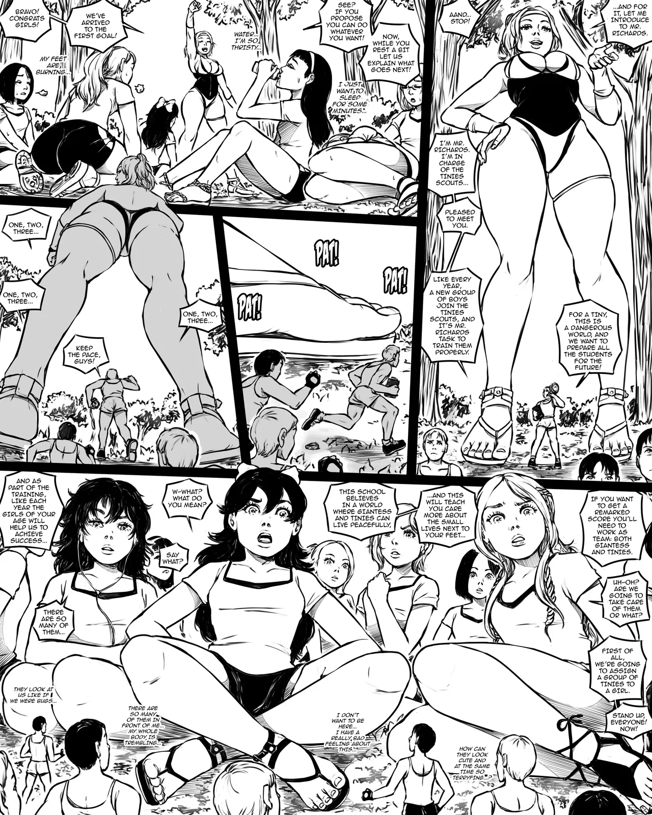 Giantess Boarding School 5 - The Forest Camp page 9 full