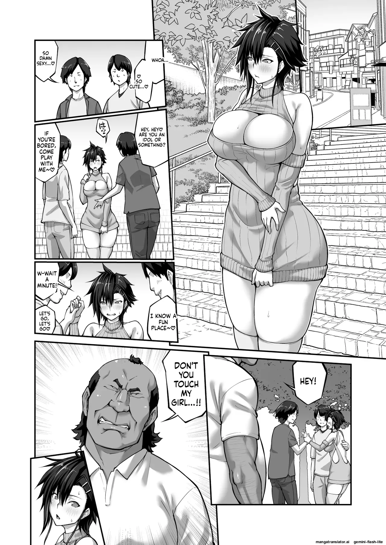Nakadashi Oji-san ni Nerawareta Mesu wa Nigeru Koto ga Dekinai ~Fujitomo Megumi Hen 4~  ENG MTL page 9 full