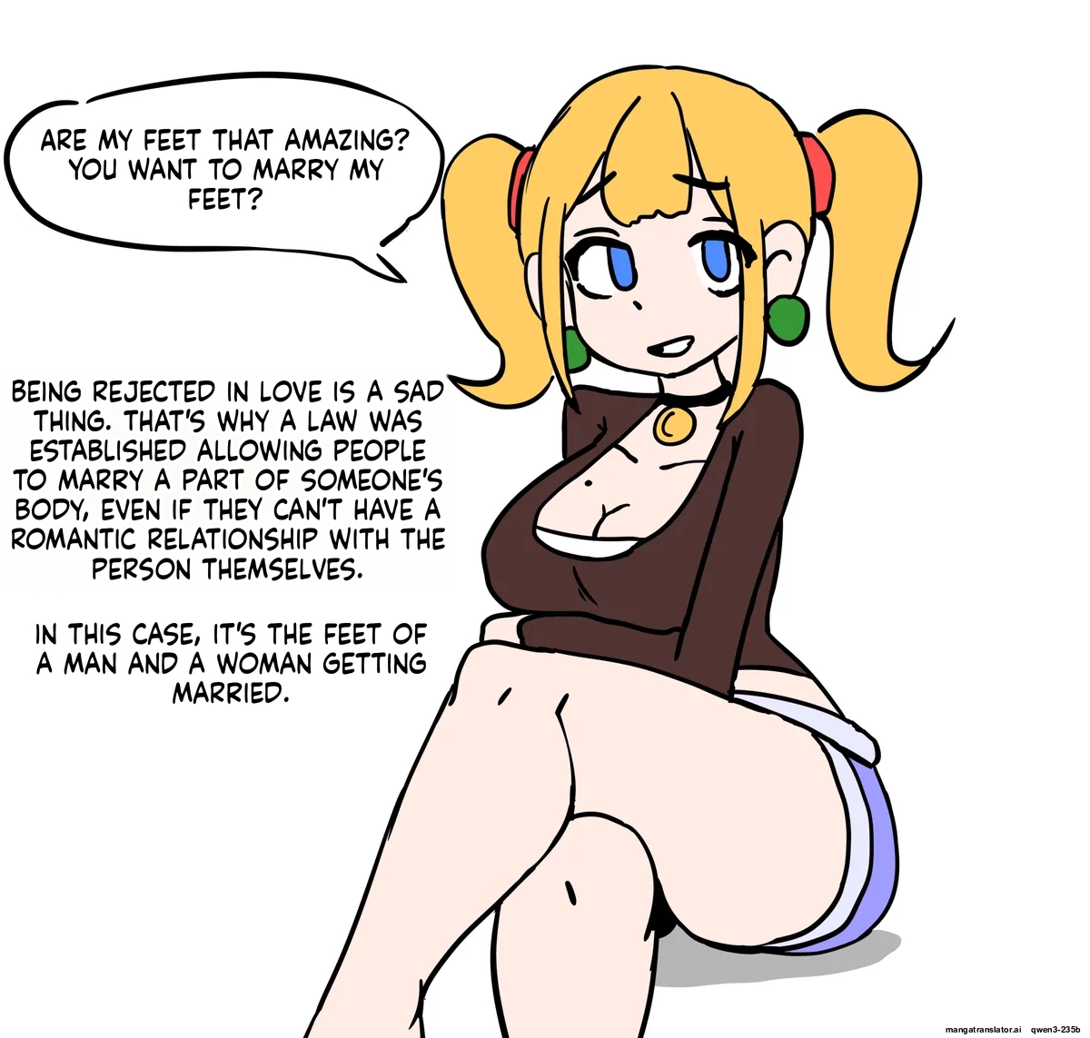 Marrying the feet of the girl I like page 1 full