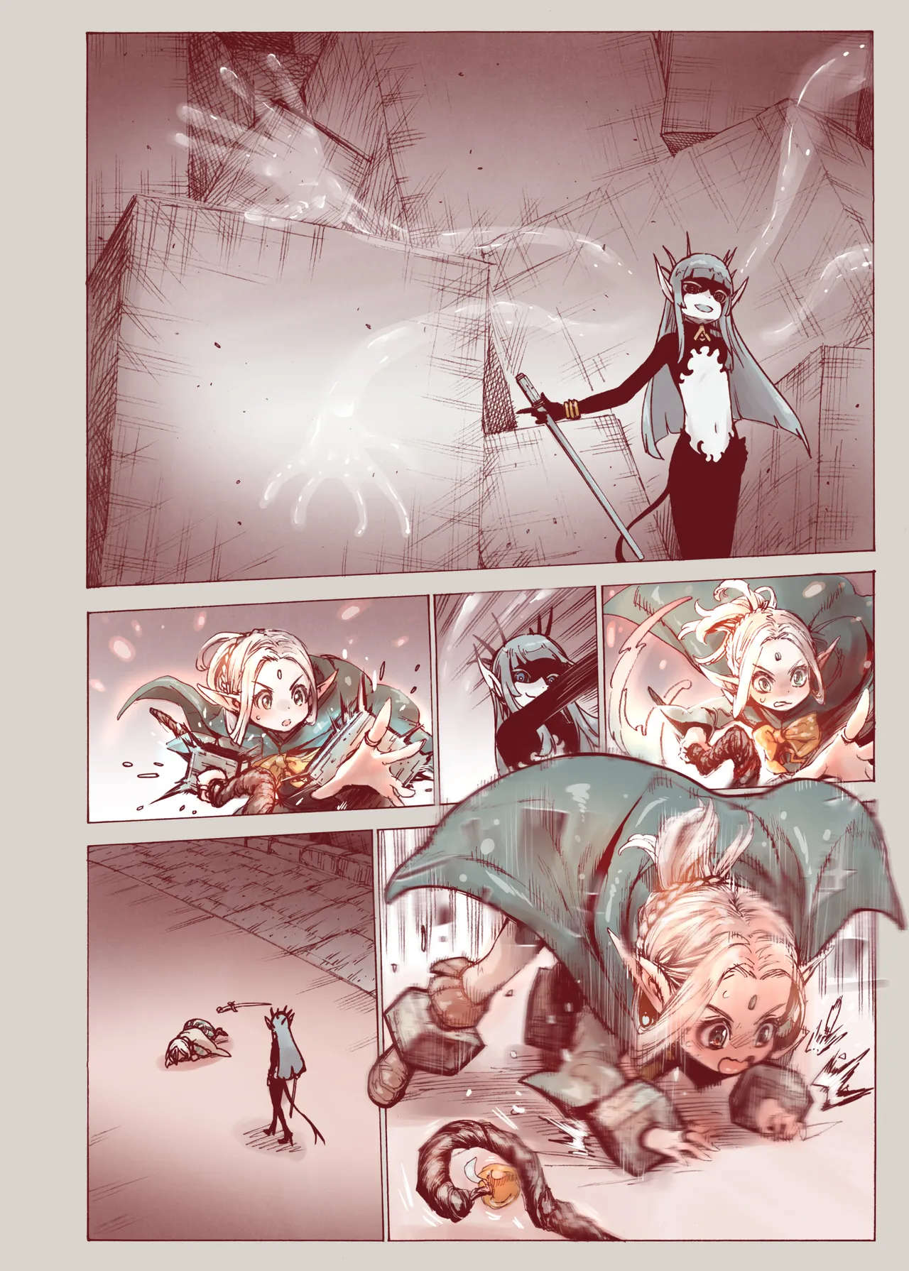 Daraku no majo ~ shonen yosha to tsurupeta Erufu wa ikanishite majo ni yabureta ka page 10 full