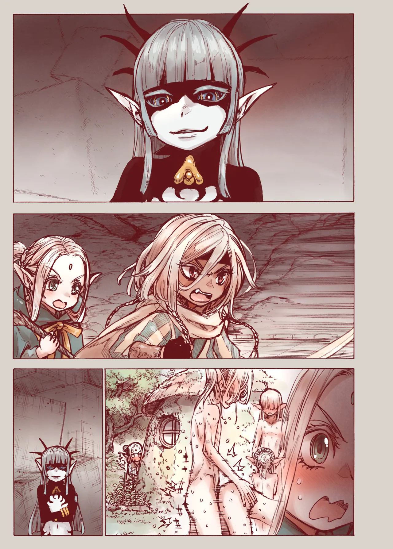 Daraku no majo ~ shonen yosha to tsurupeta Erufu wa ikanishite majo ni yabureta ka page 7 full