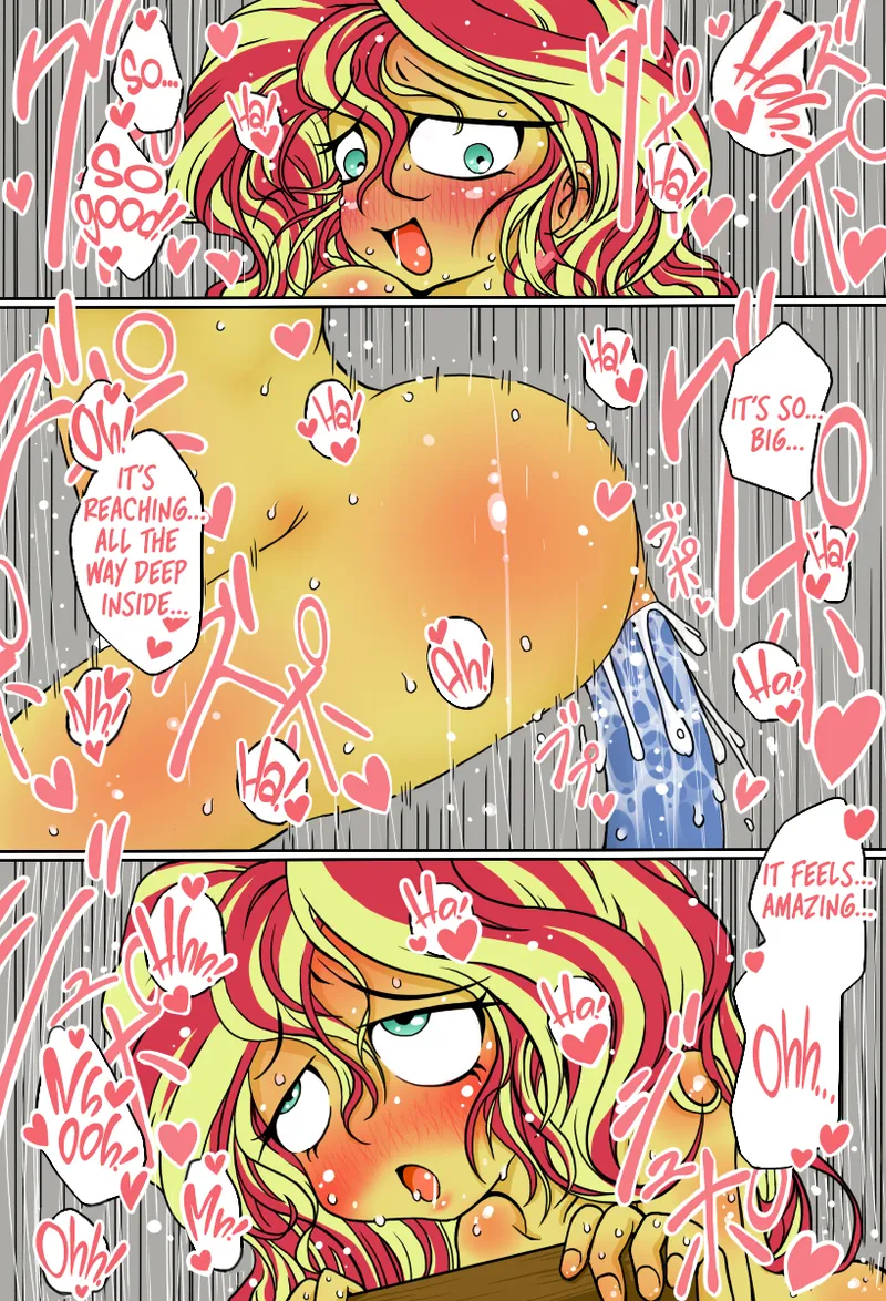 Shimmer-san no Oshiri Haishin | Sunset Shimmer's Anal Stream page 7 full
