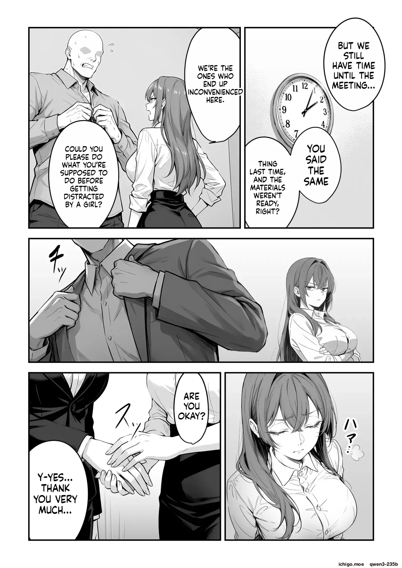 Eigyō seiseki saikai no OL ga zen shain no sei shori-gakari ni naru kaisha - AI Generated page 8 full