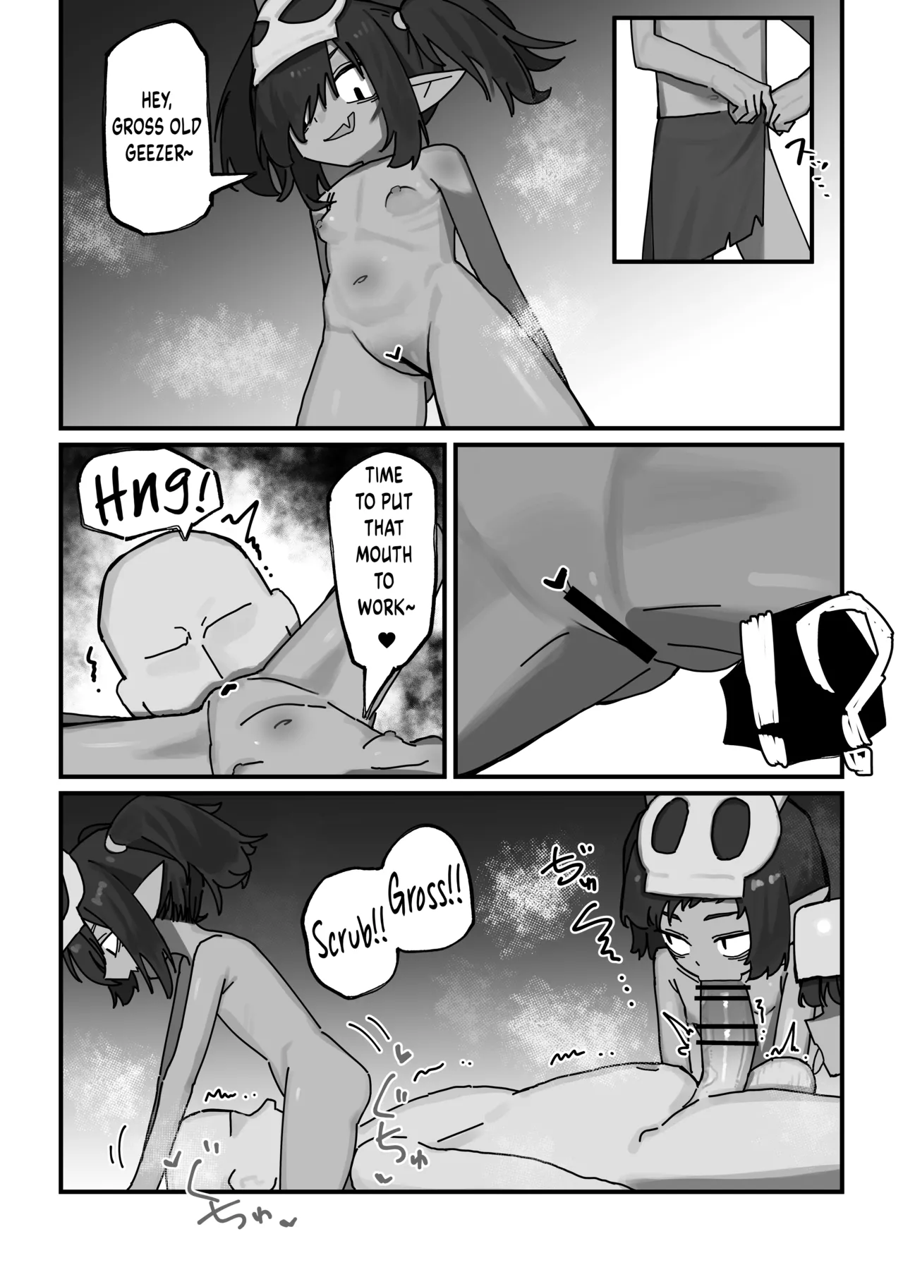 Mesu Goblin vs Tei Level Zako Ossan Bokensha - The Bratty Goblins VS the Loser Adventurer page 10 full