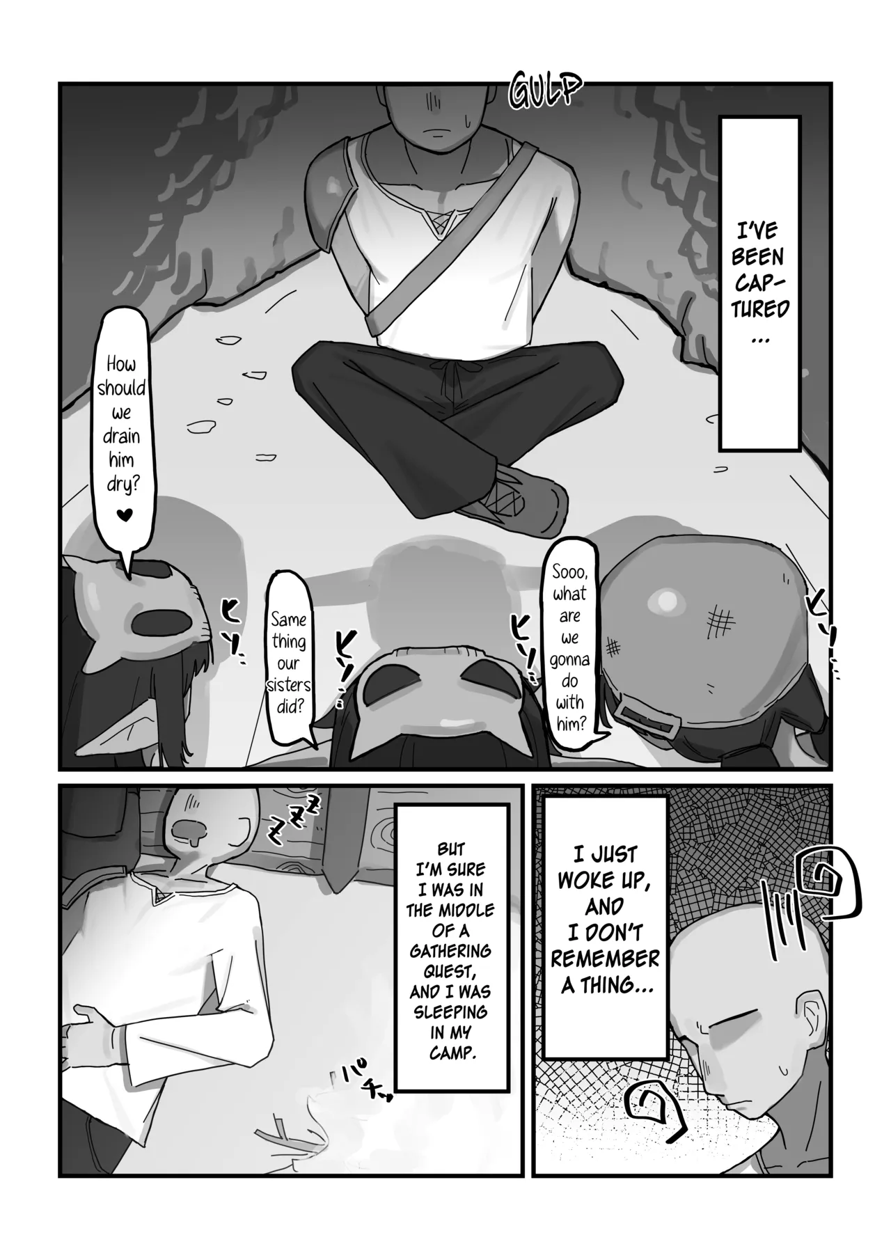 Mesu Goblin vs Tei Level Zako Ossan Bokensha - The Bratty Goblins VS the Loser Adventurer page 2 full