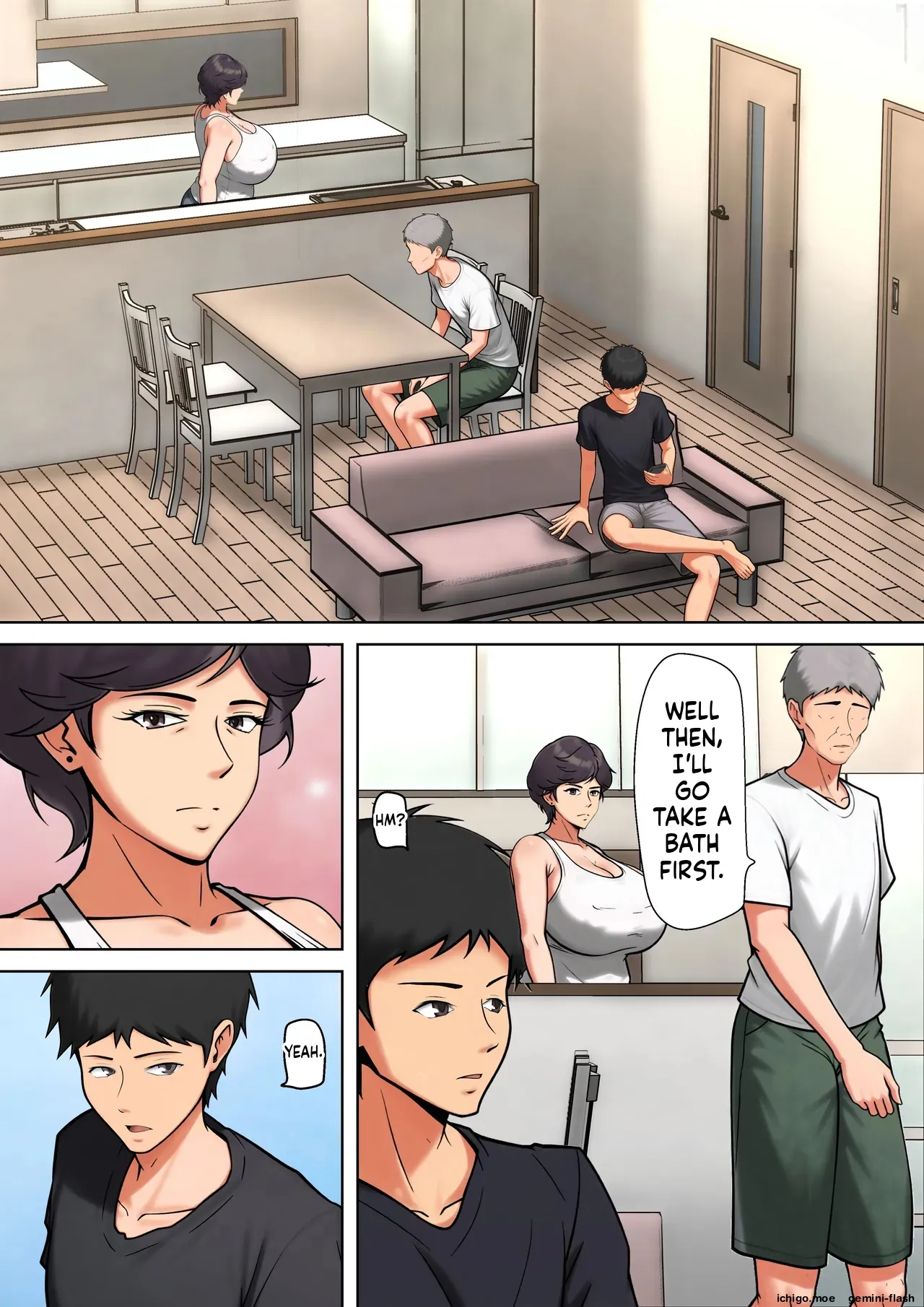 Shikatanaku Kaa-chan to Sex Shimasu 9 page 8 full