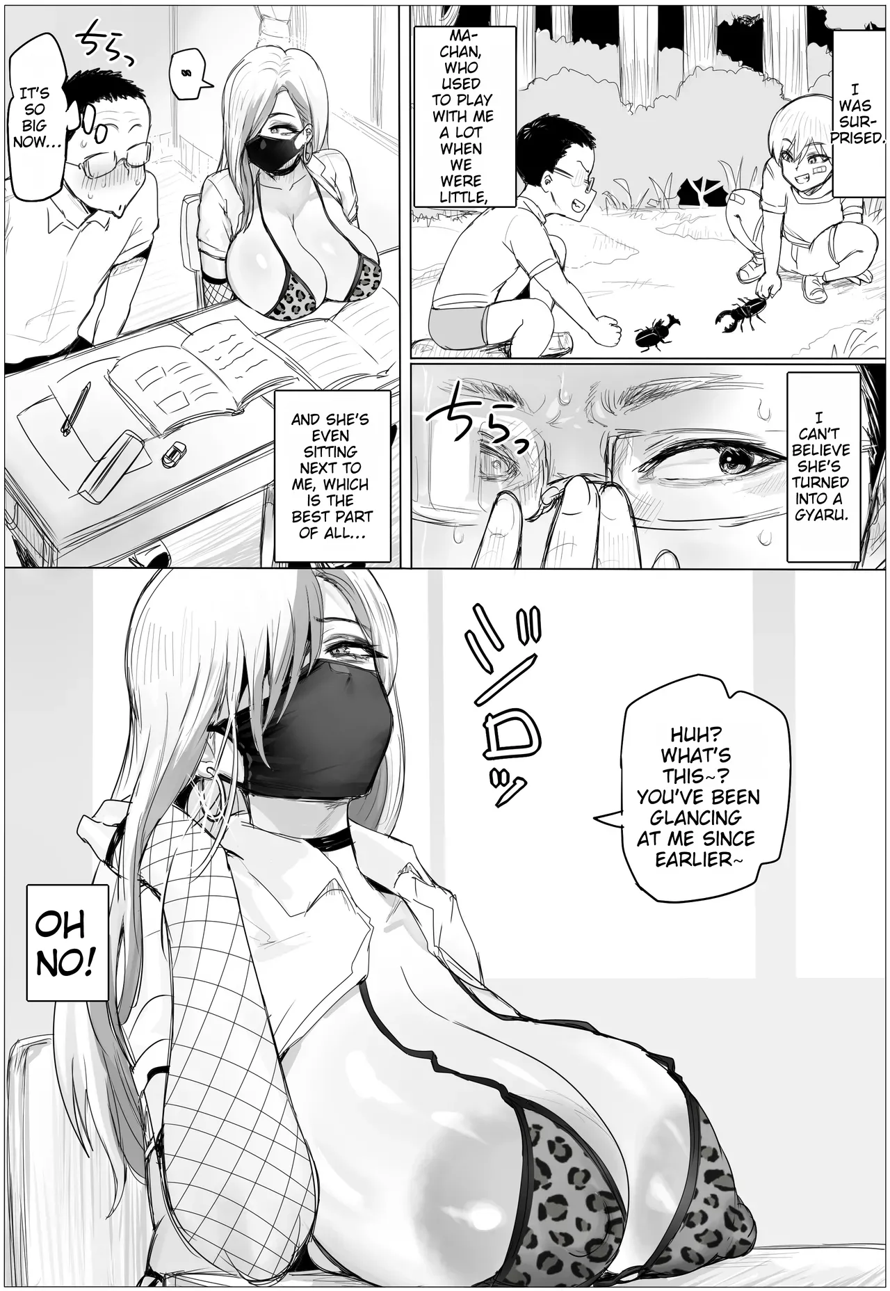 It’s been a while since we last met. My childhood friend has gotten all plump and curvy, and now she’s a gyaru. page 4 full