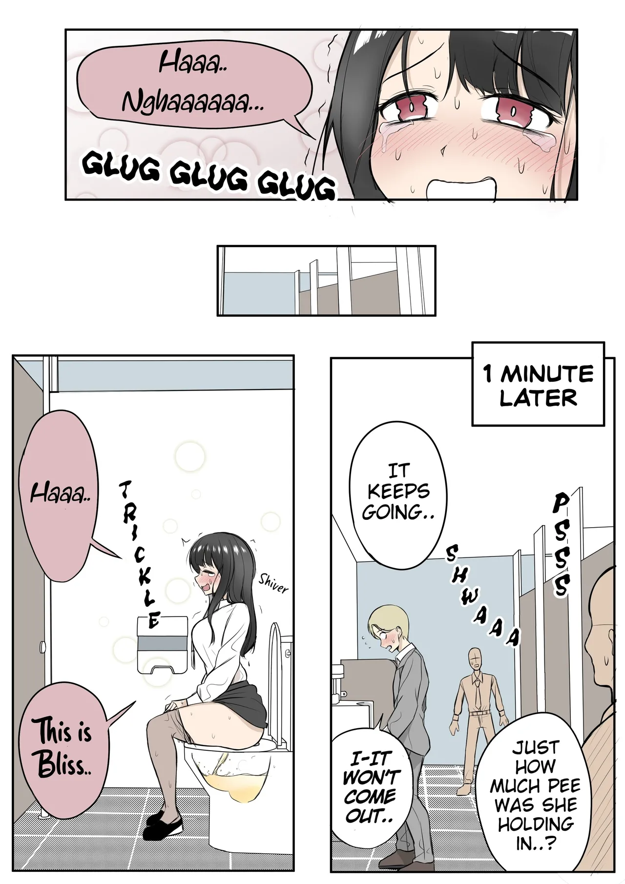 Desperate Office lady uses men's bathroom by mistake page 6 full