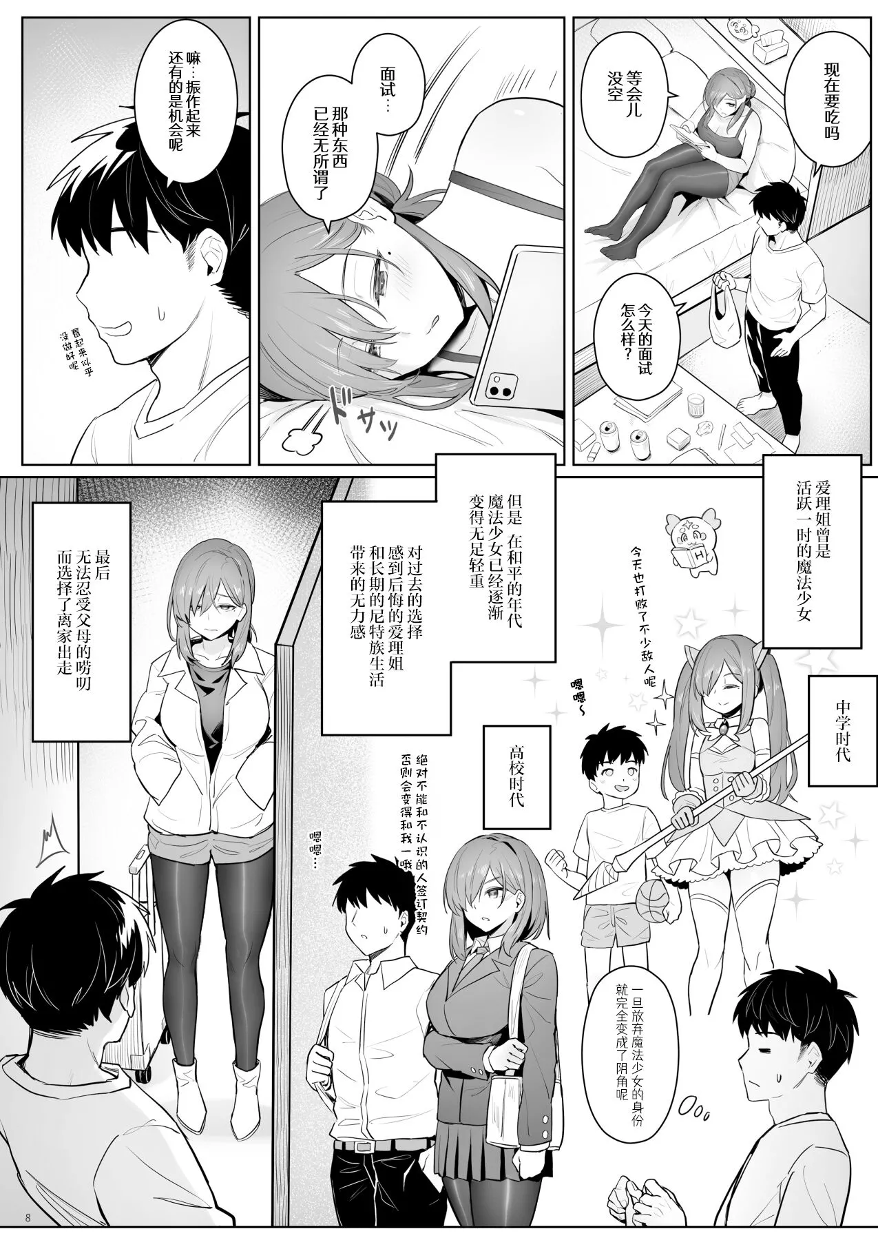 Moto Mahou Shoujo no Hikikomori Seikatsu page 8 full