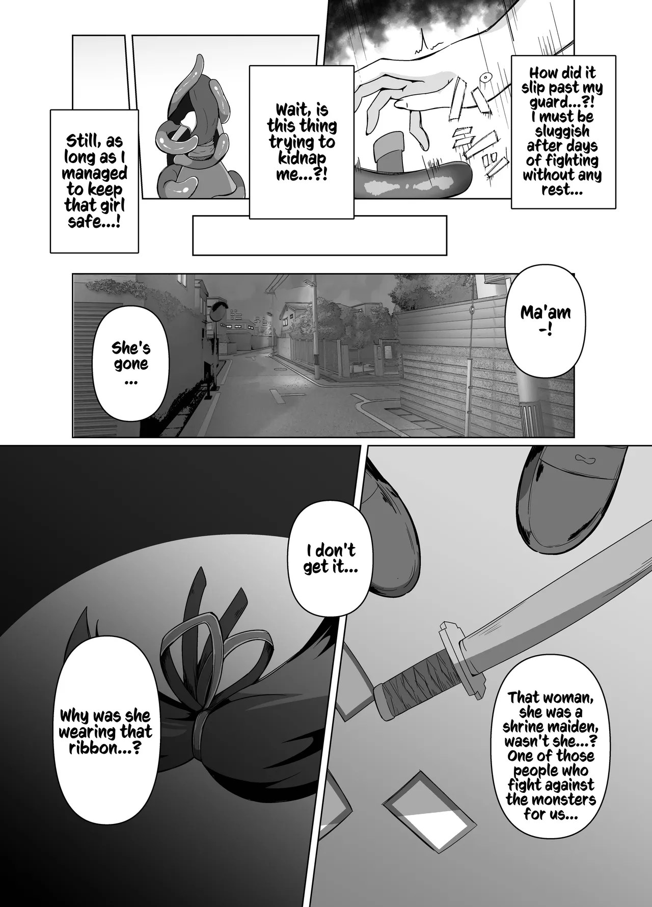 Kamikakushi - Shokushu no Kaii ni Haiboku Suru Futanari no Miko page 4 full