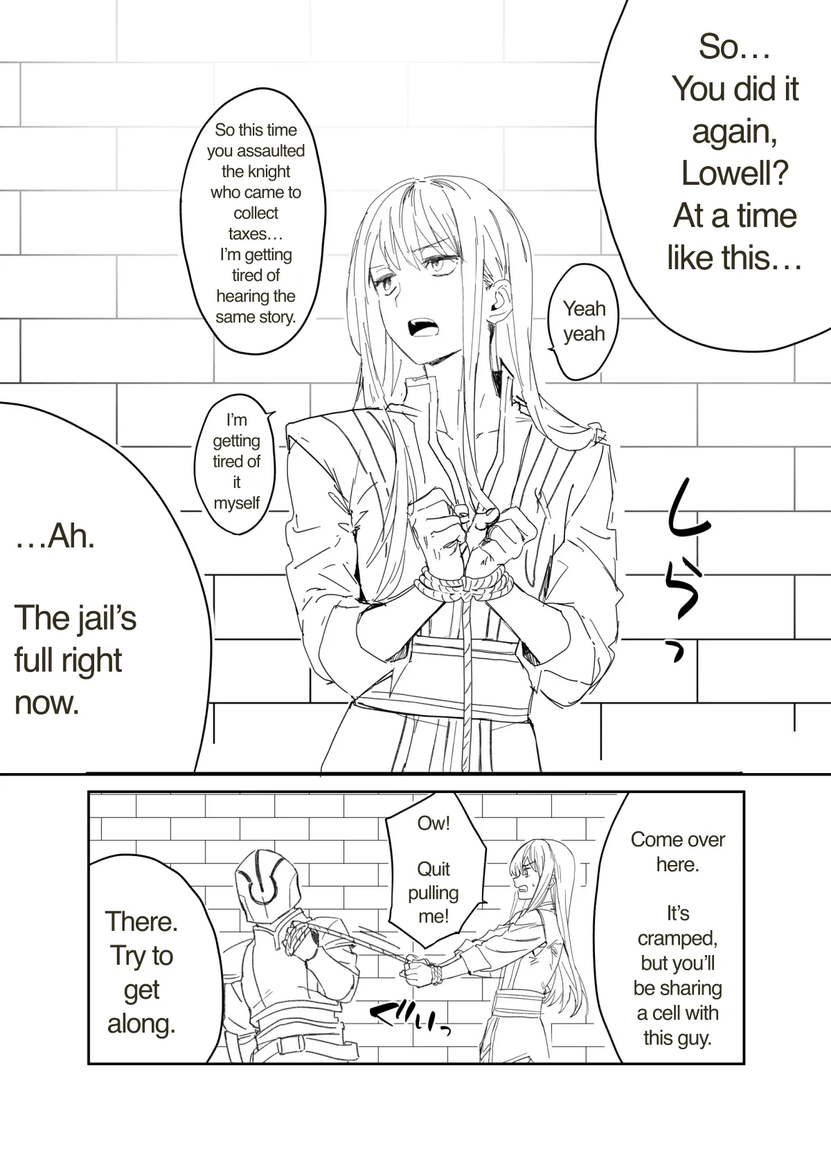 We're cellmates now, so let's get along, okay? page 2 full