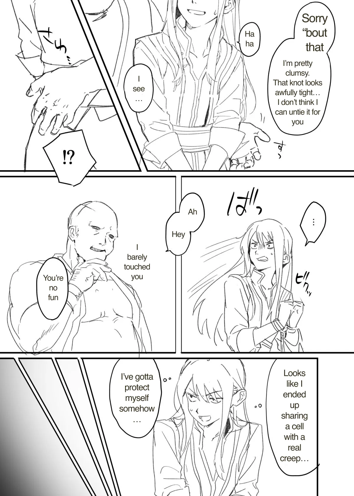 We're cellmates now, so let's get along, okay? page 5 full