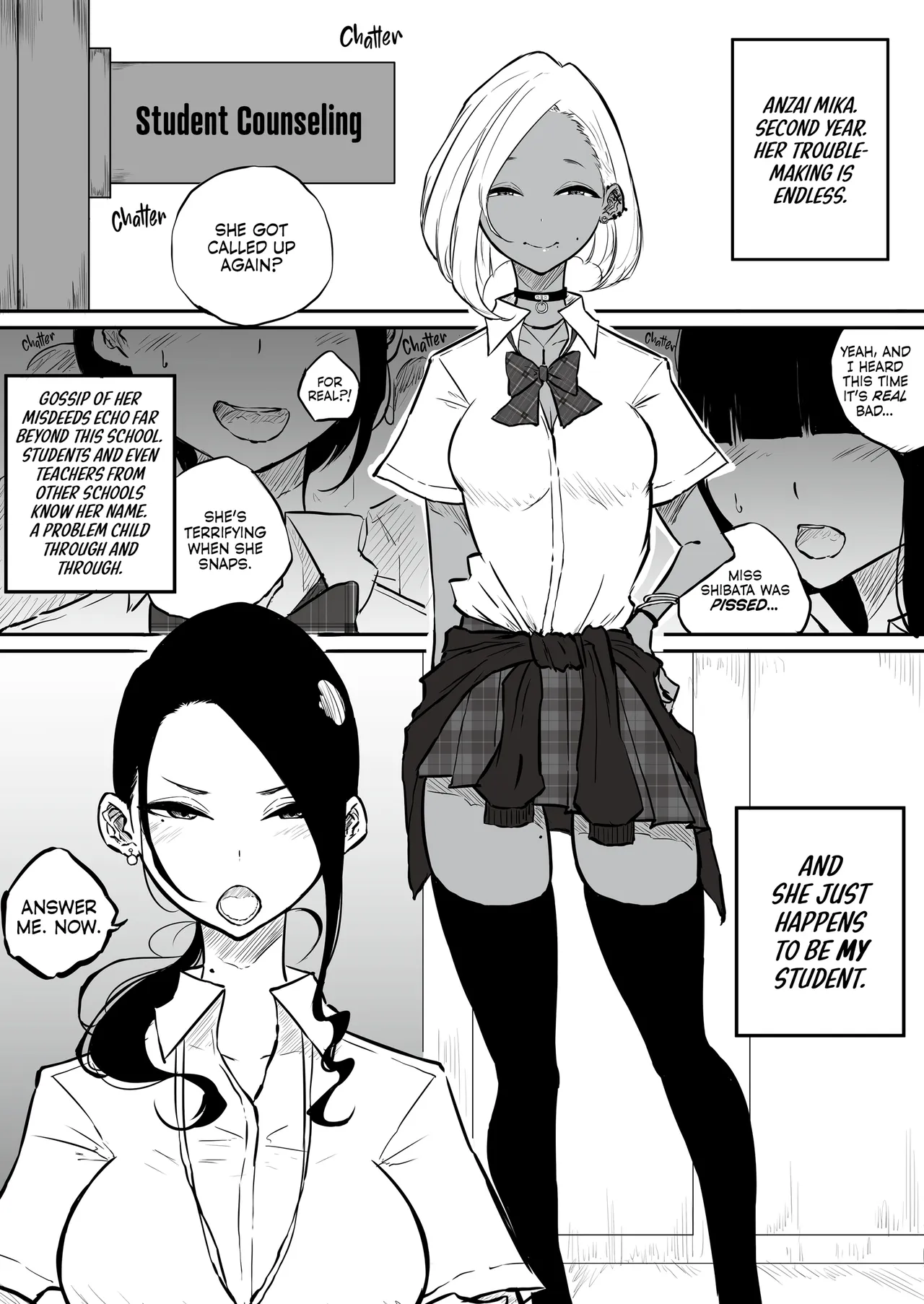 Uptight Teacher Meets Gyaru Slut page 2 full