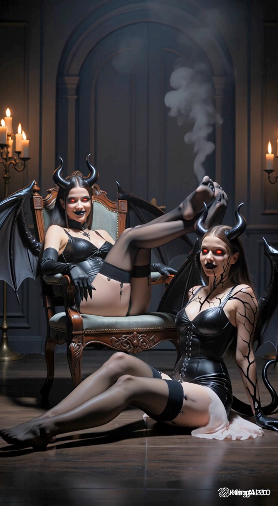 Succubus corrupted an innocent girl to transform into a succubus by making her sniff her feet page 7 full